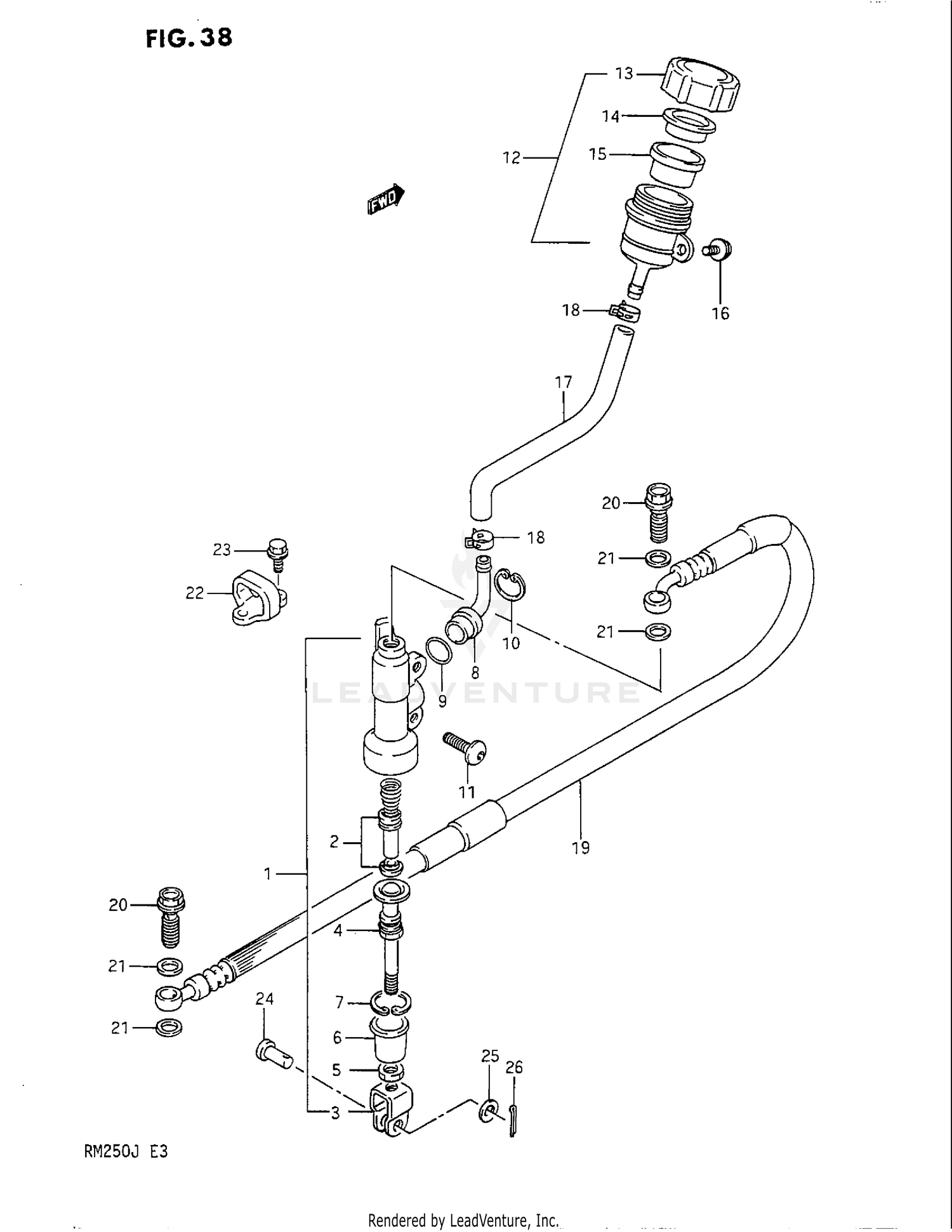 REAR MASTER CYLINDER