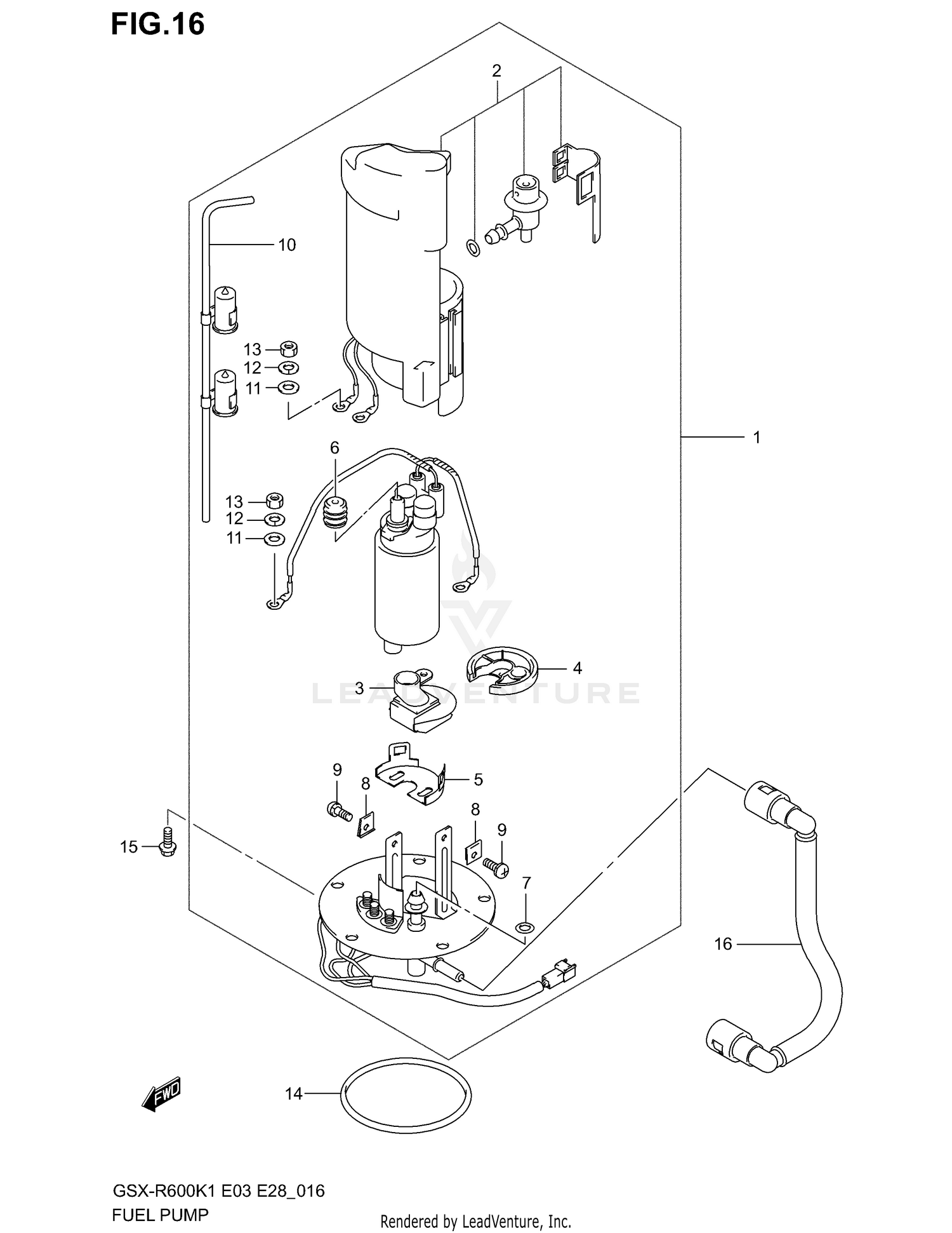 FUEL PUMP (MODEL K1)