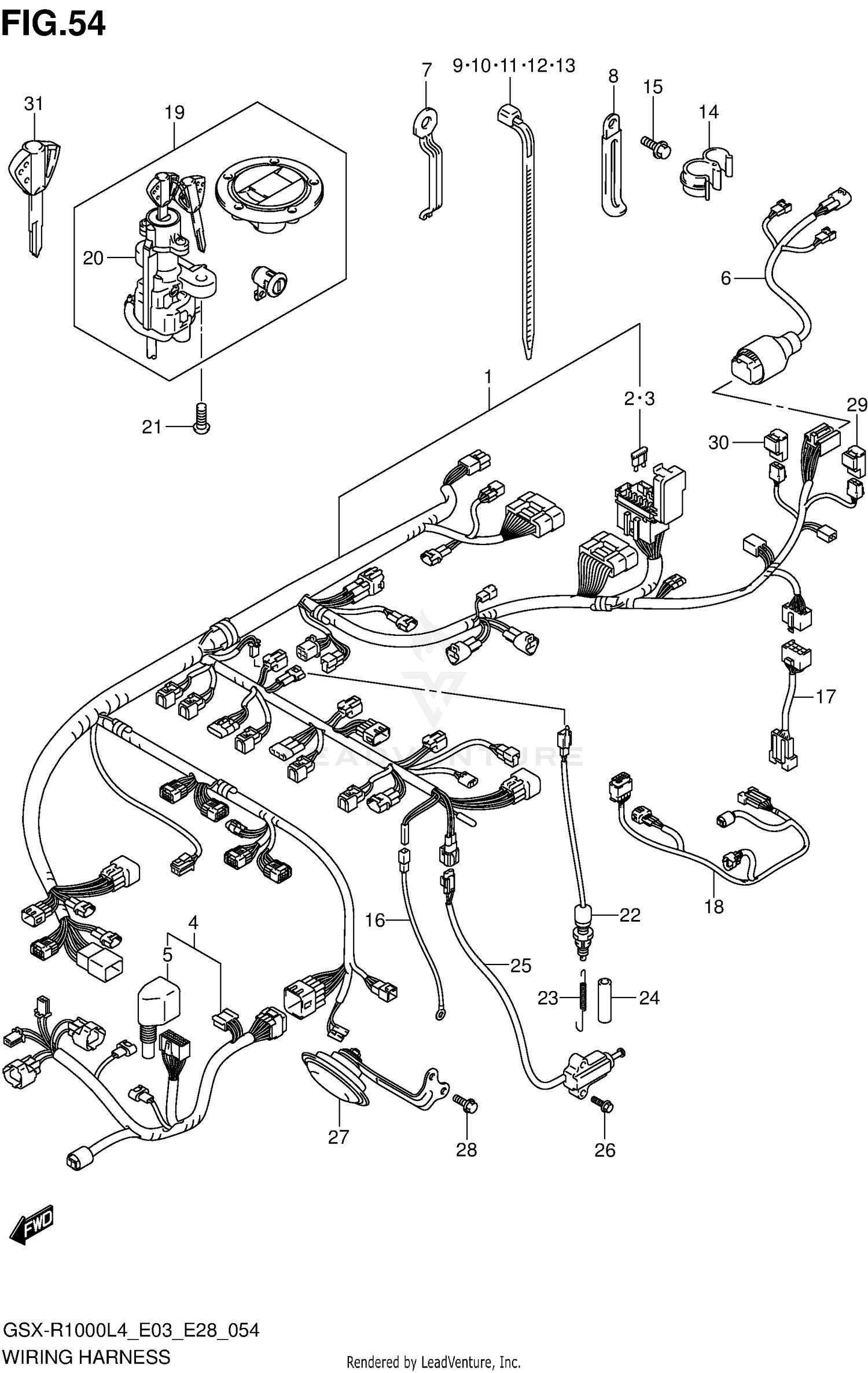 WIRING HARNESS (GSX-R1000L4 E33)