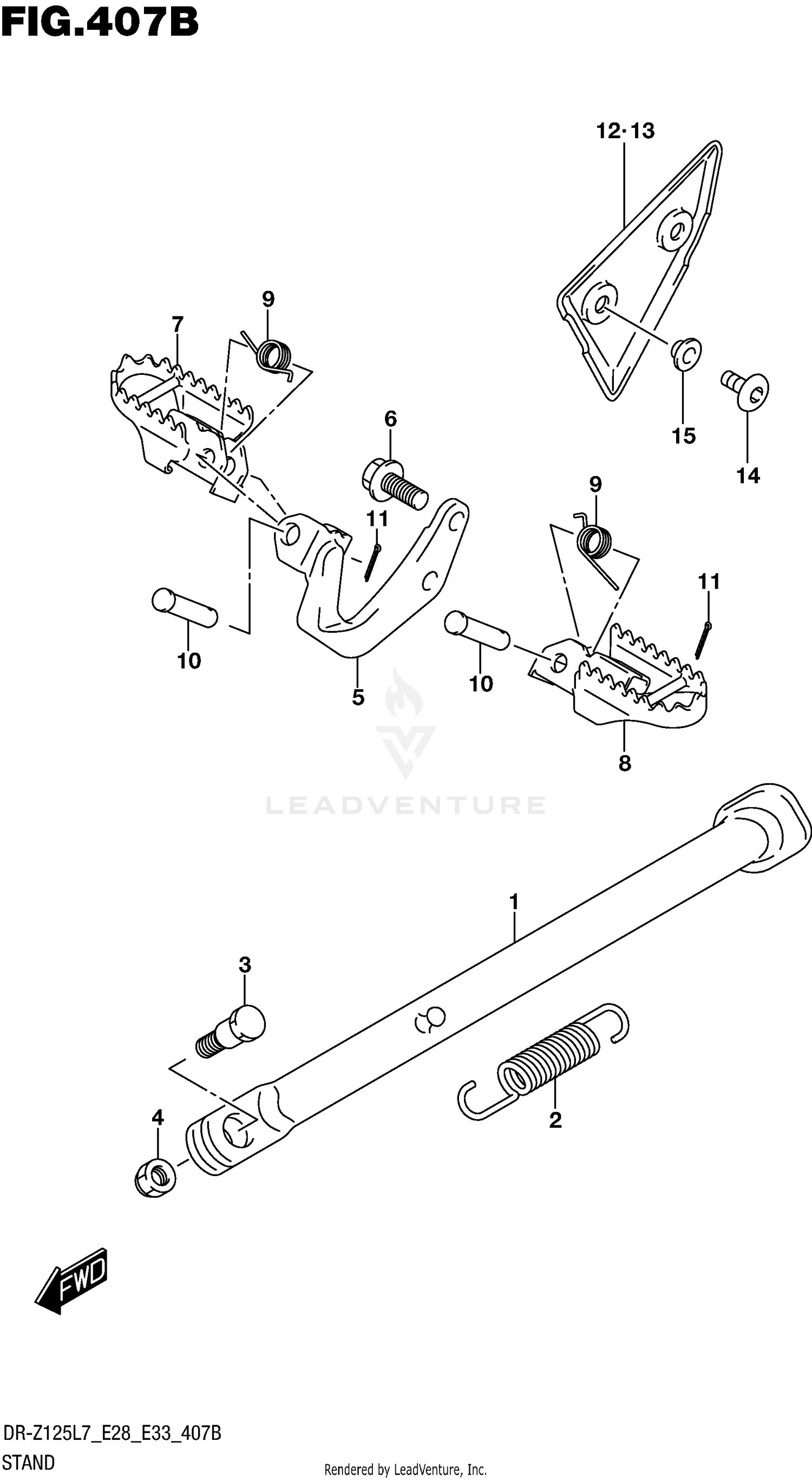 STAND (DR-Z125L E28)