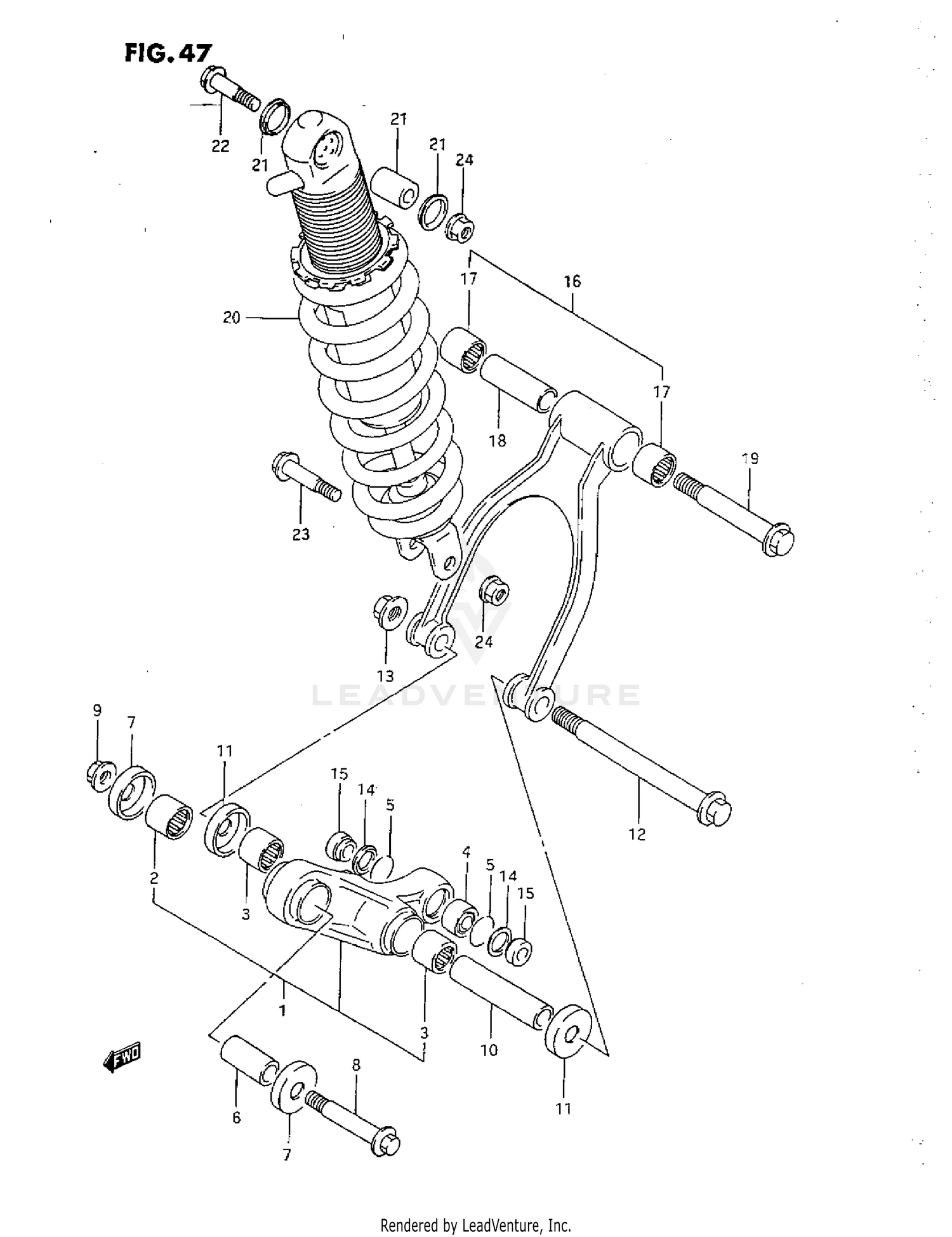 REAR CUSHION LEVER (N/P)