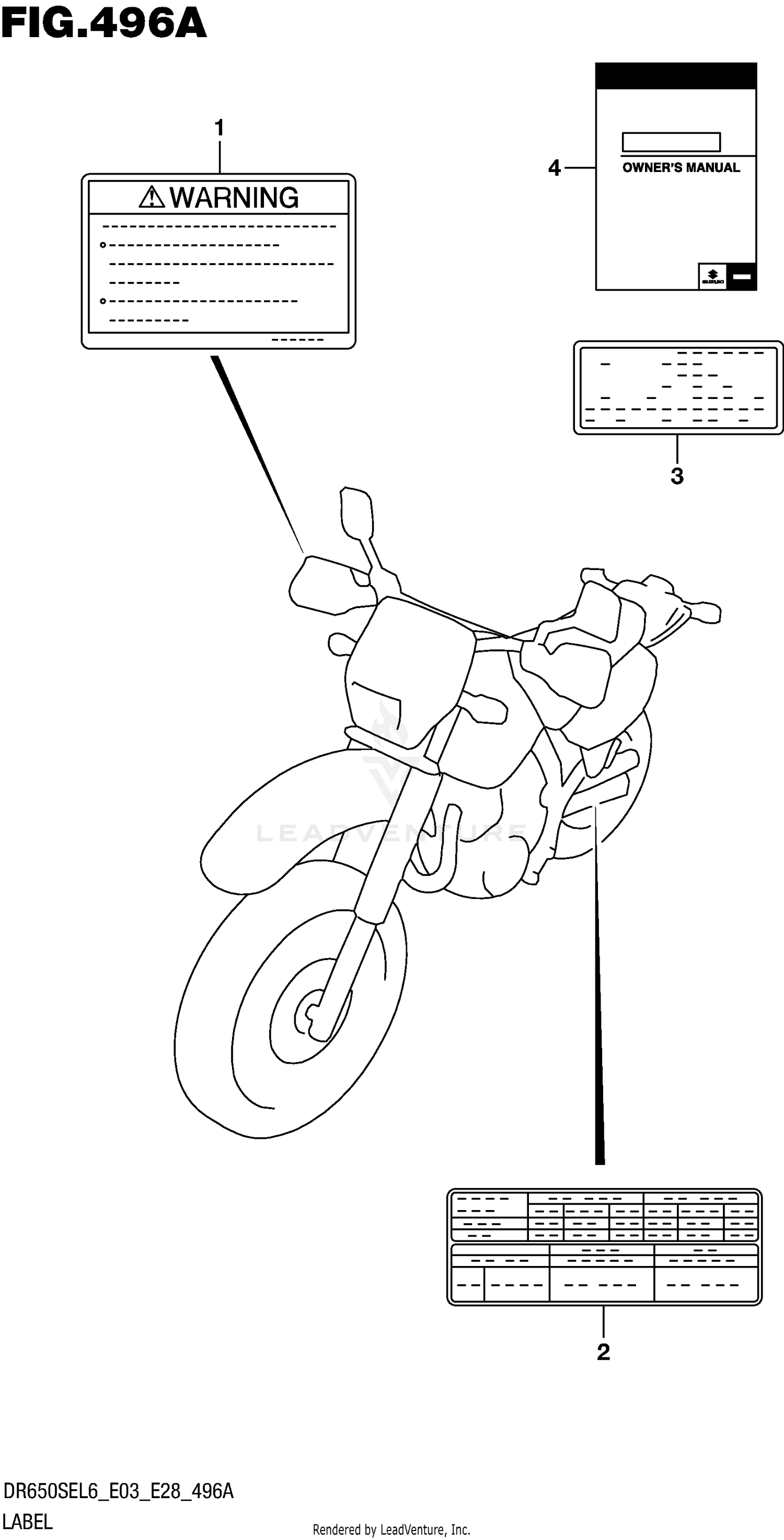 LABEL (DR650SEL6 E03)