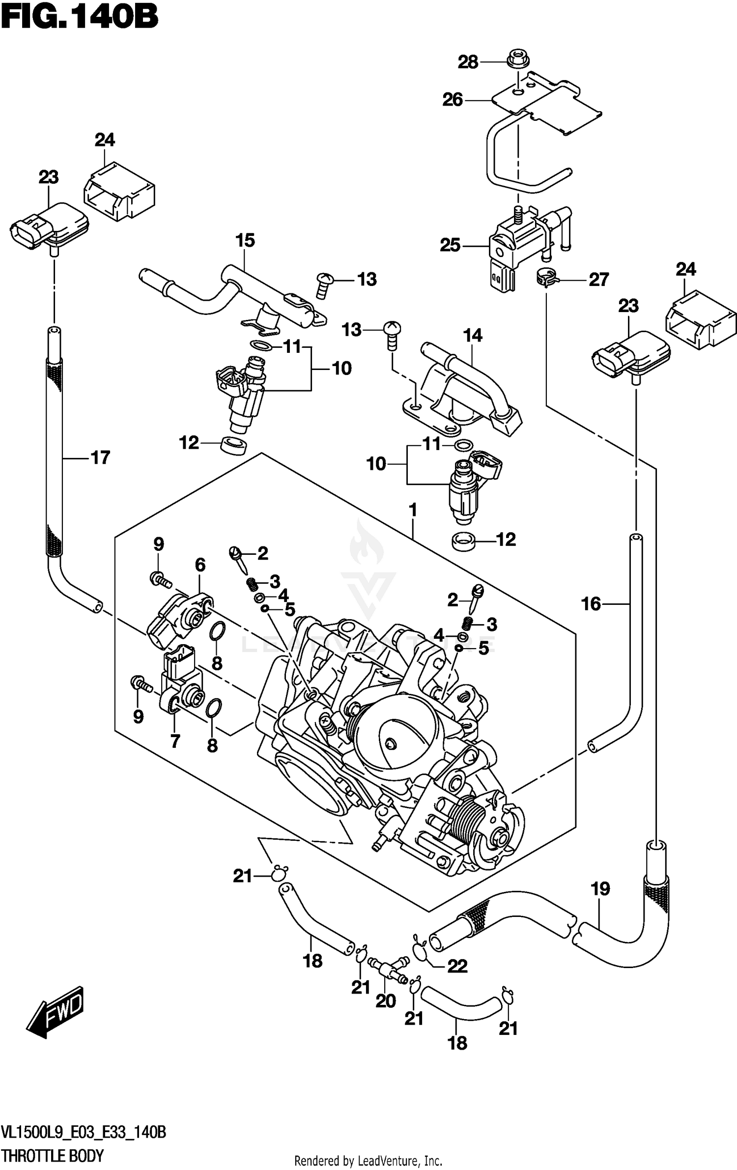 THROTTLE BODY (VL1500BL9 E33)