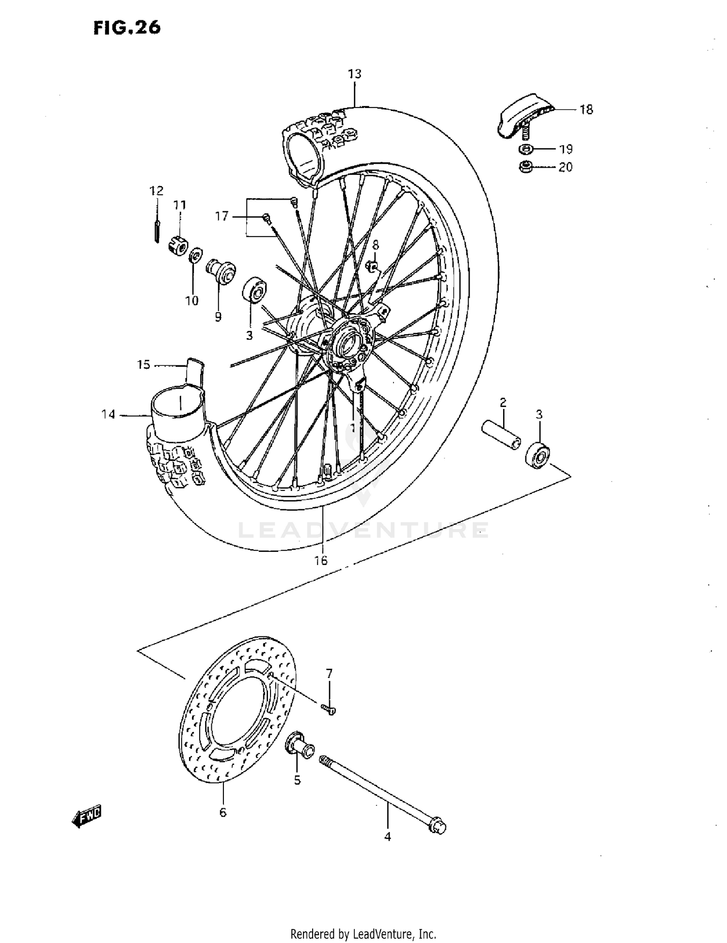 FRONT WHEEL (G/H/J/K)