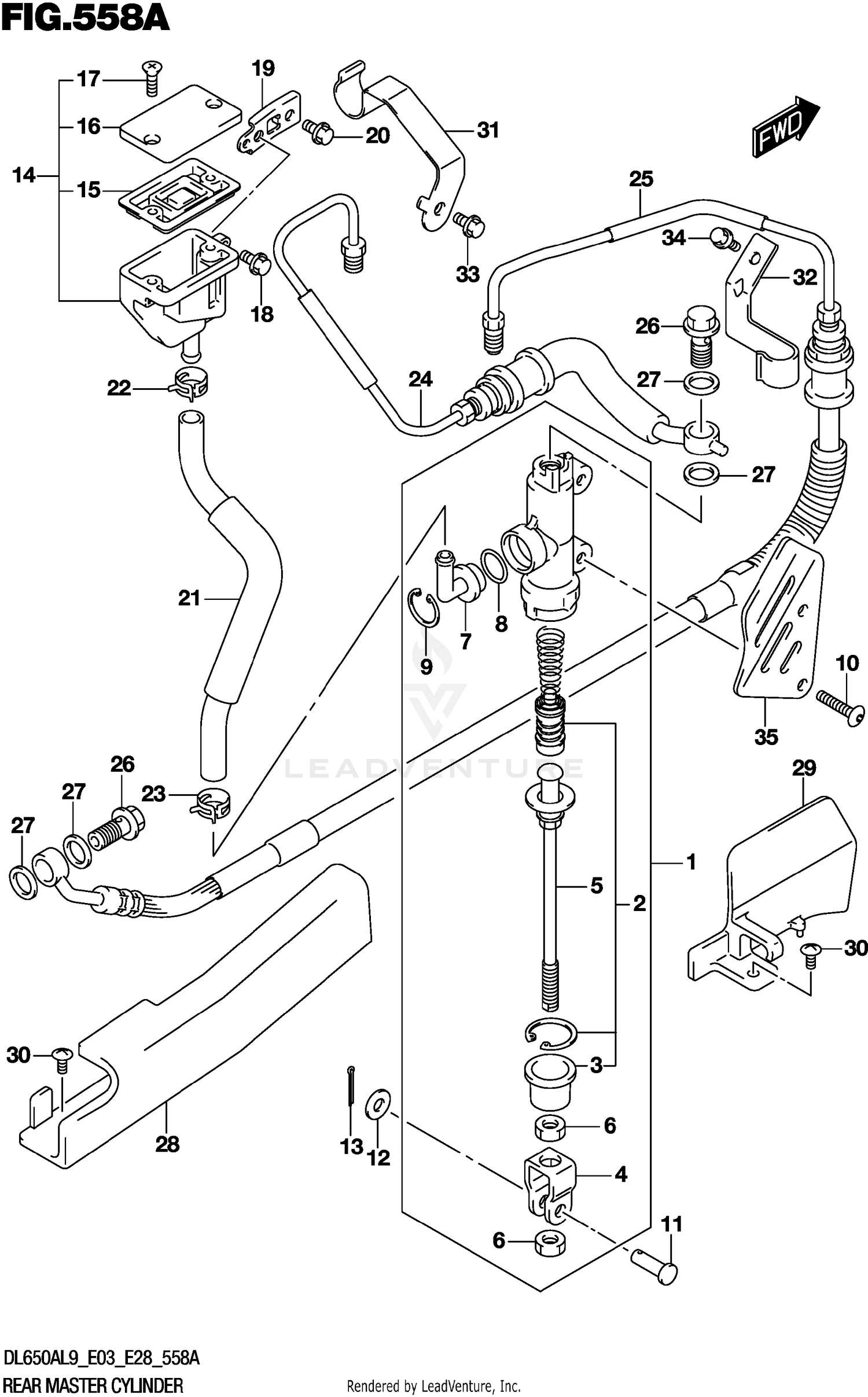REAR MASTER CYLINDER