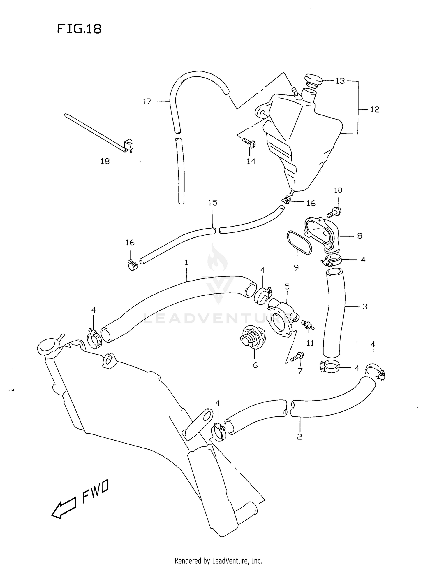 RADIATOR HOSE (MODEL T/V)