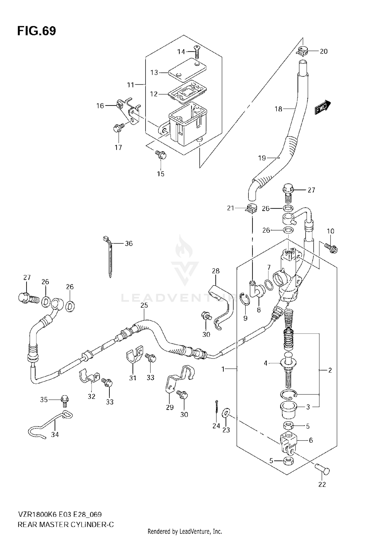 REAR MASTER CYLINDER