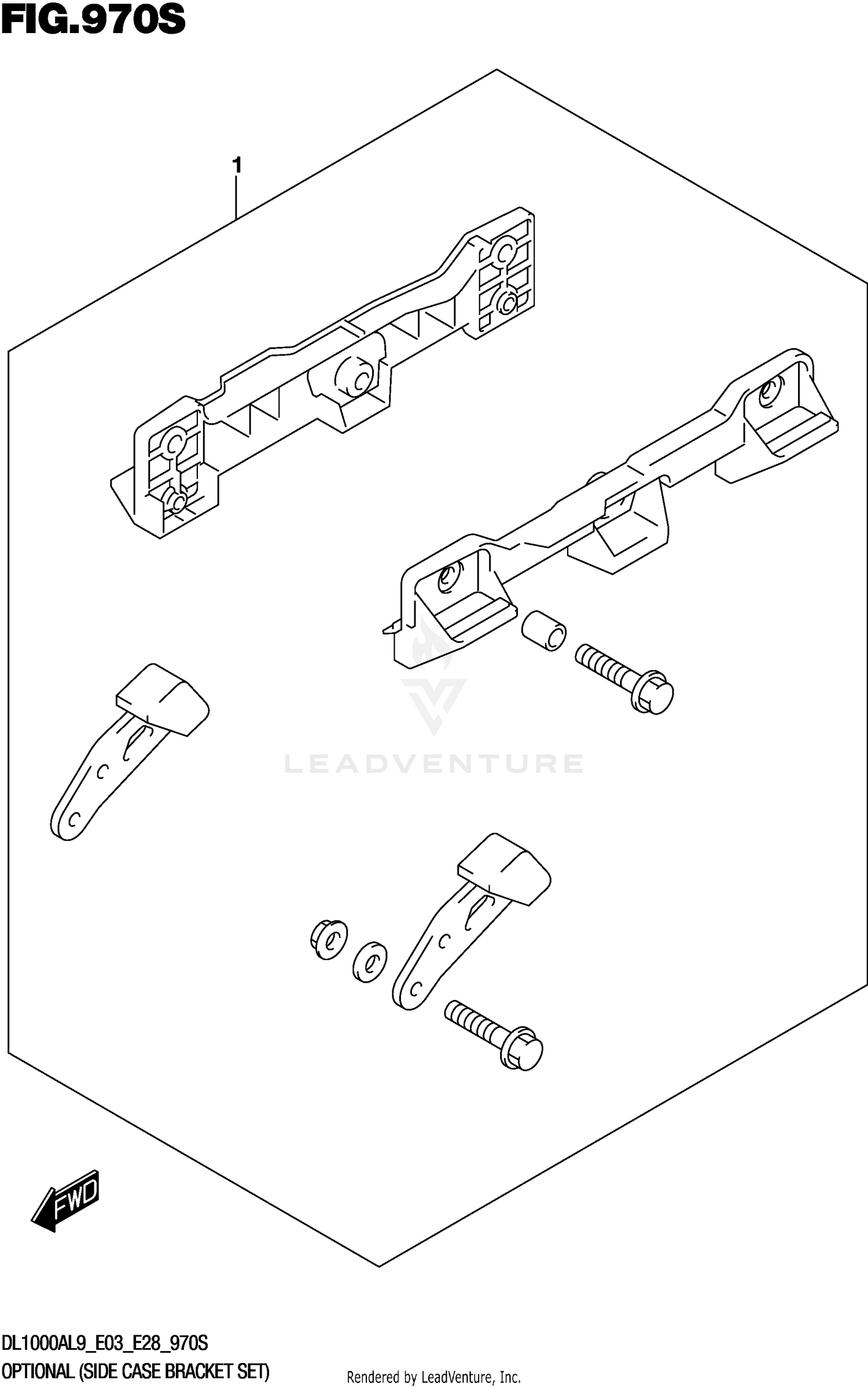 OPTIONAL (SIDE CASE BRACKET SET)