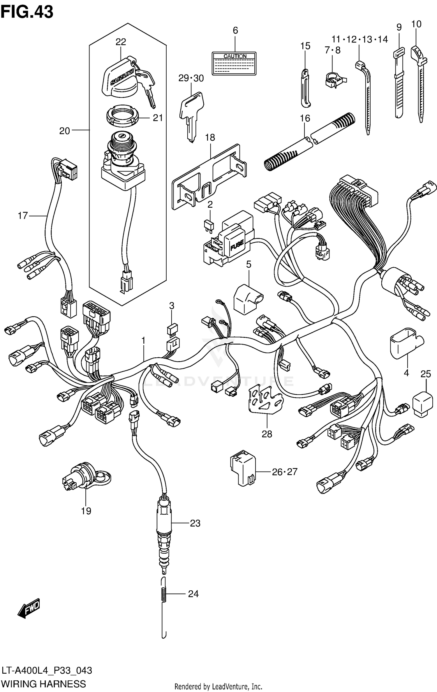 WIRING HARNESS (LT-A400ZL4 P33)