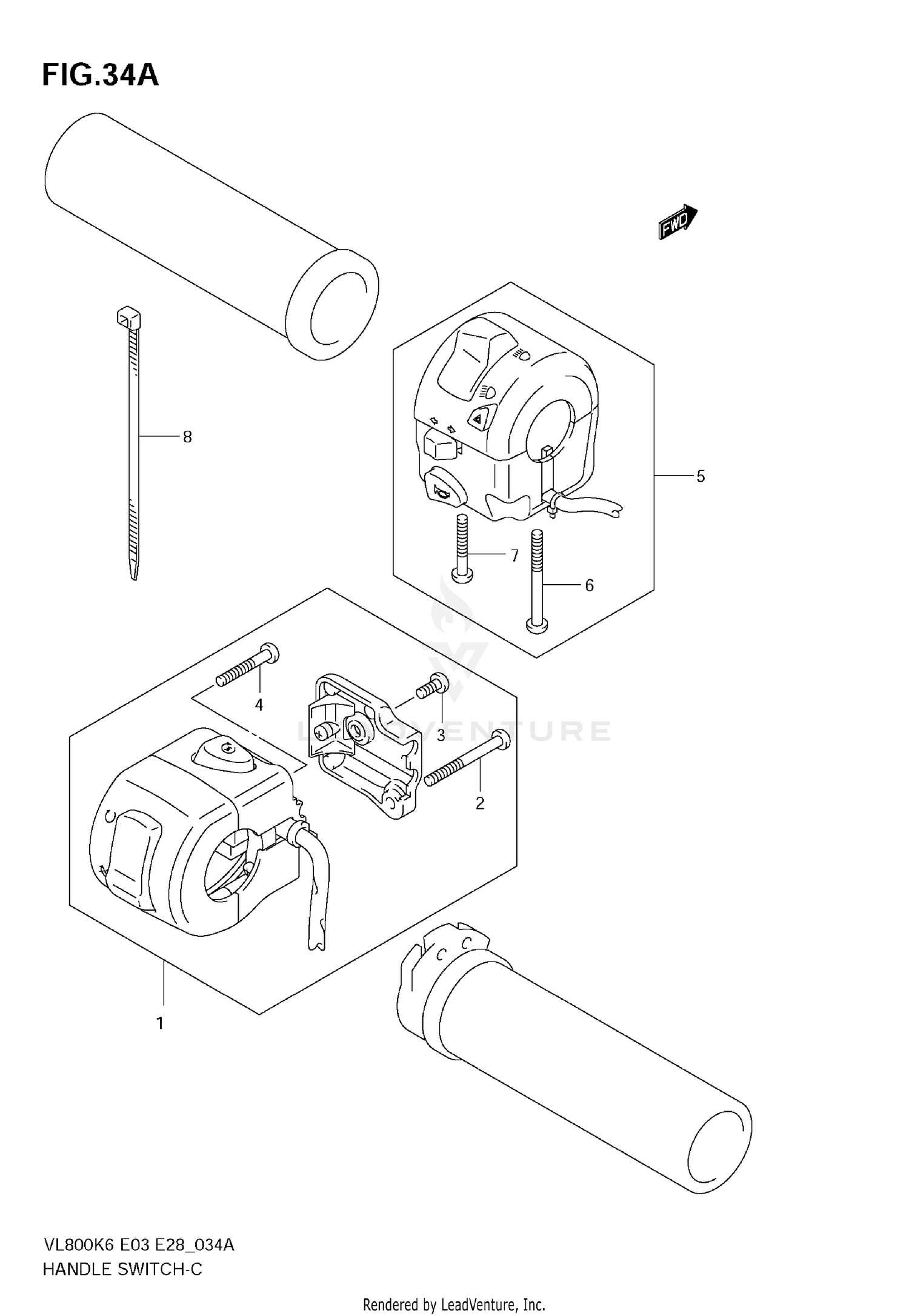 HANDLE SWITCH (MODEL K7/K8/K9)