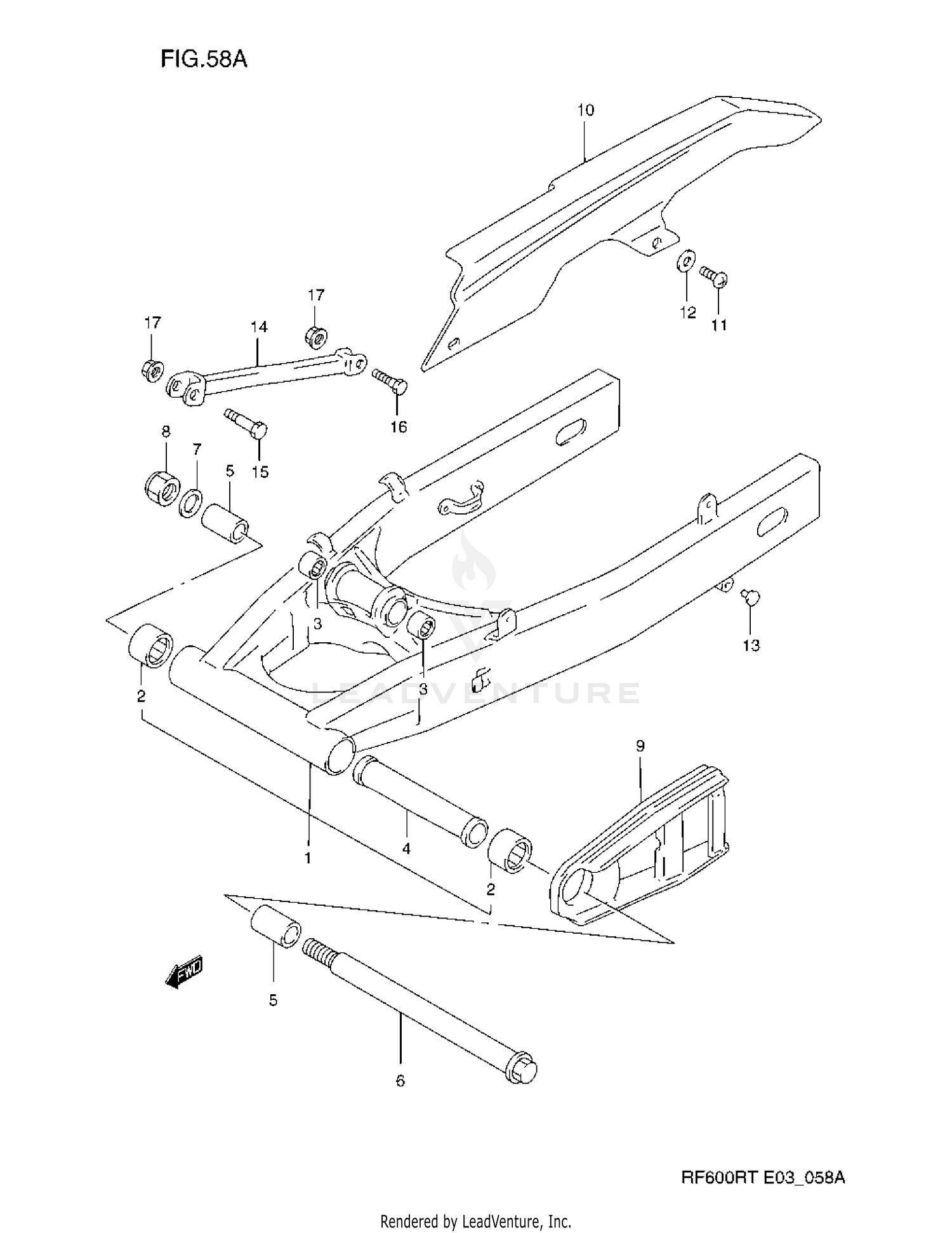 REAR SWINGING ARM (MODEL T)