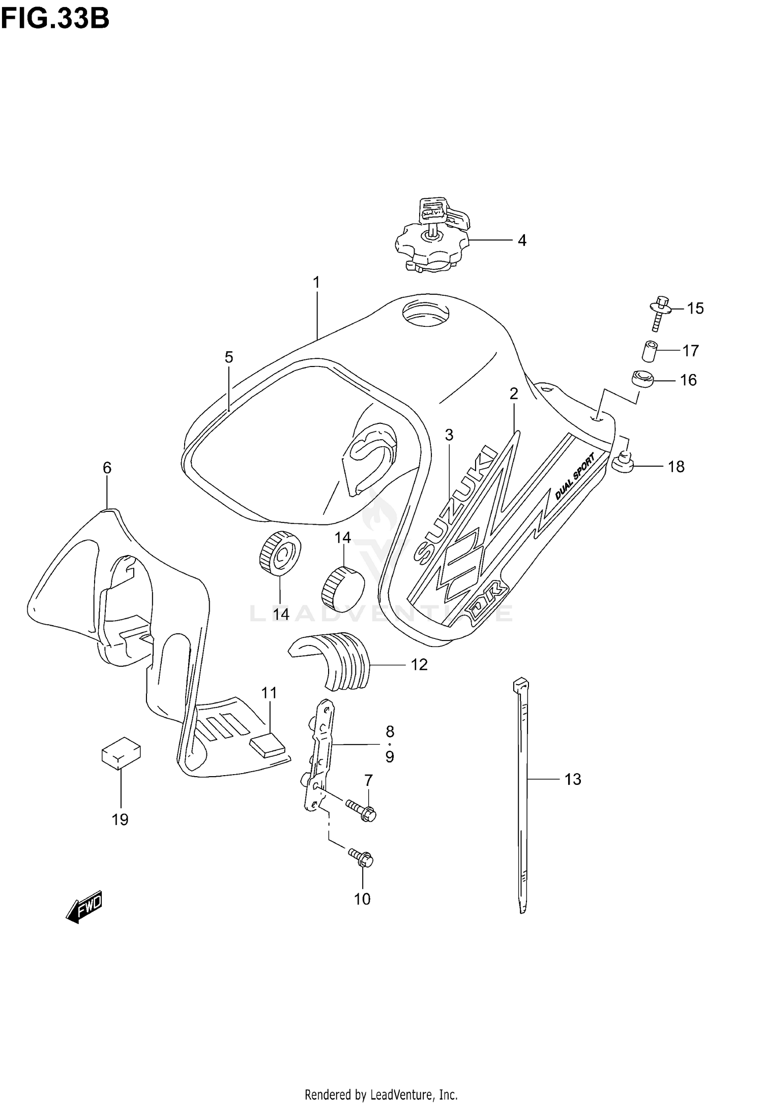 FUEL TANK (MODEL K3)