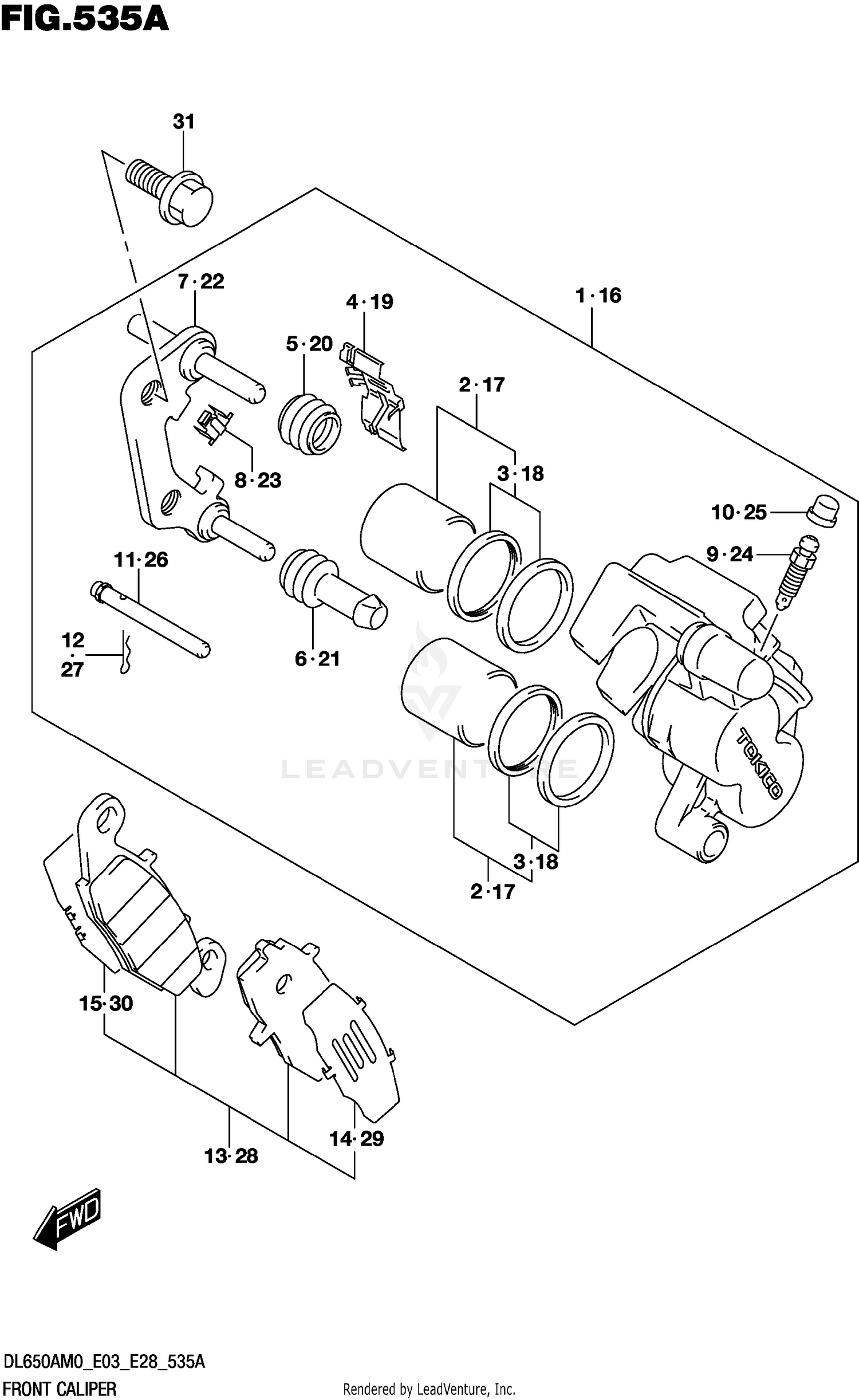 FRONT CALIPER