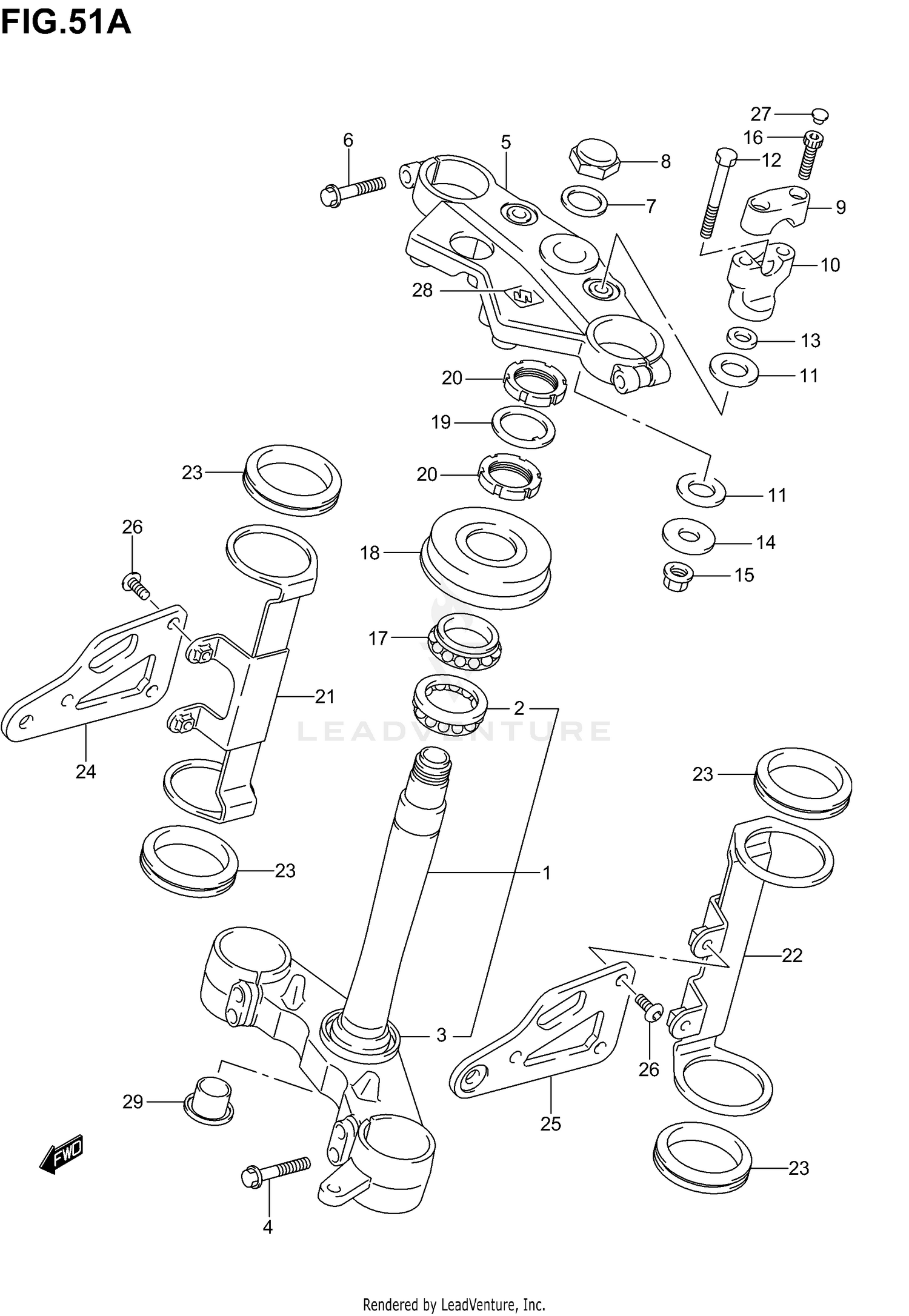 STEERING STEM (SV1000K3)
