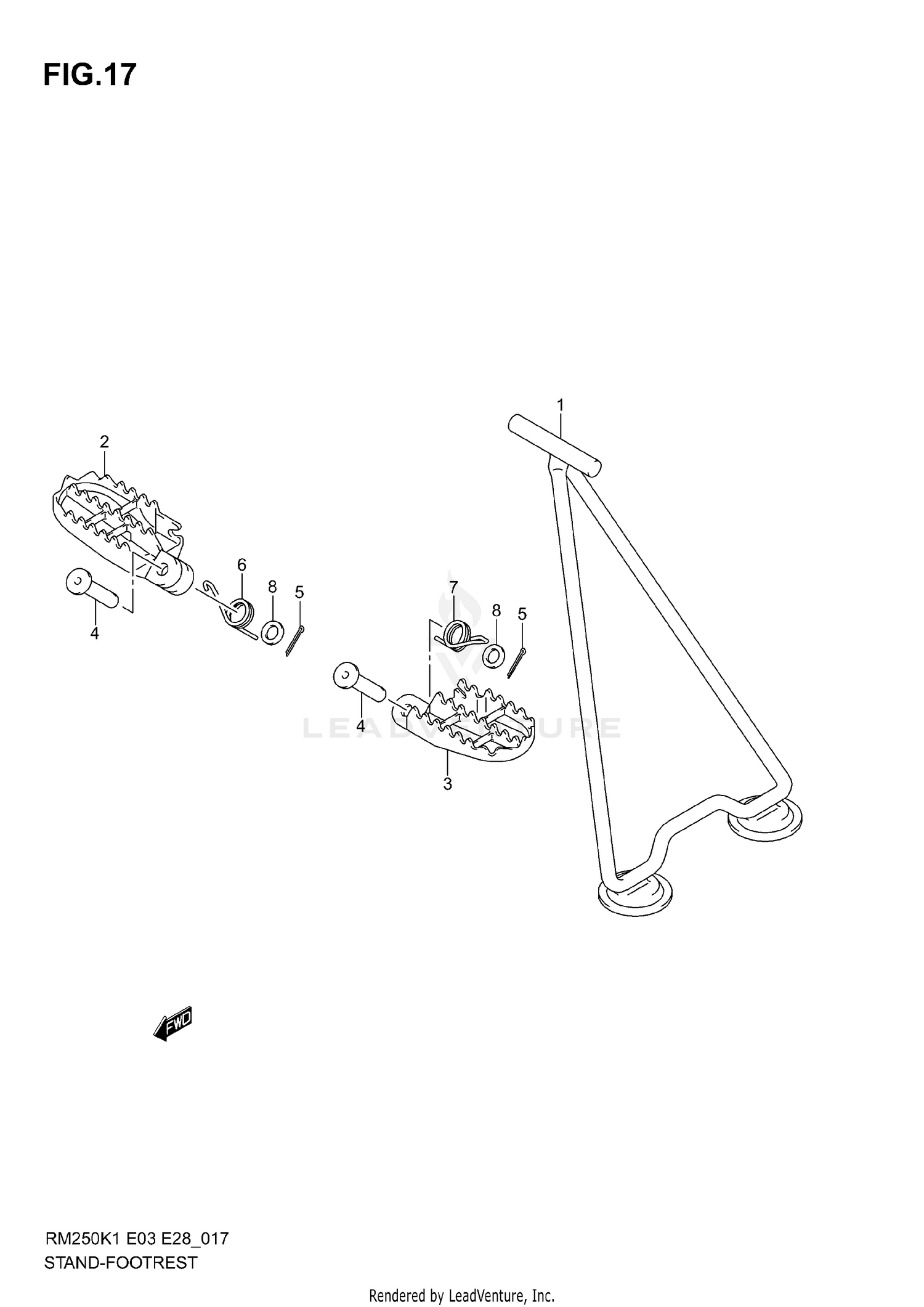 STAND - FOOTREST (MODEL K1/K2)