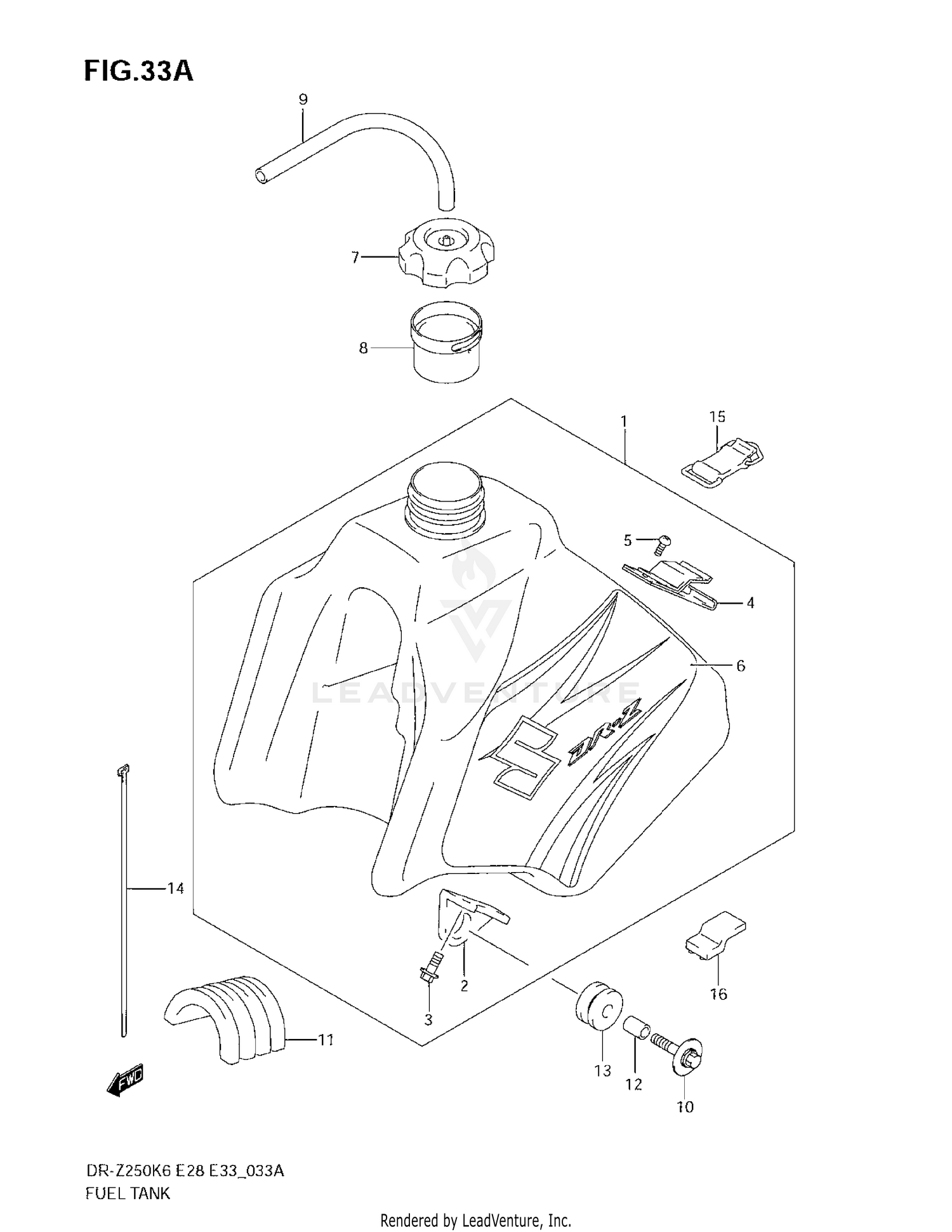 FUEL TANK (MODEL K7)
