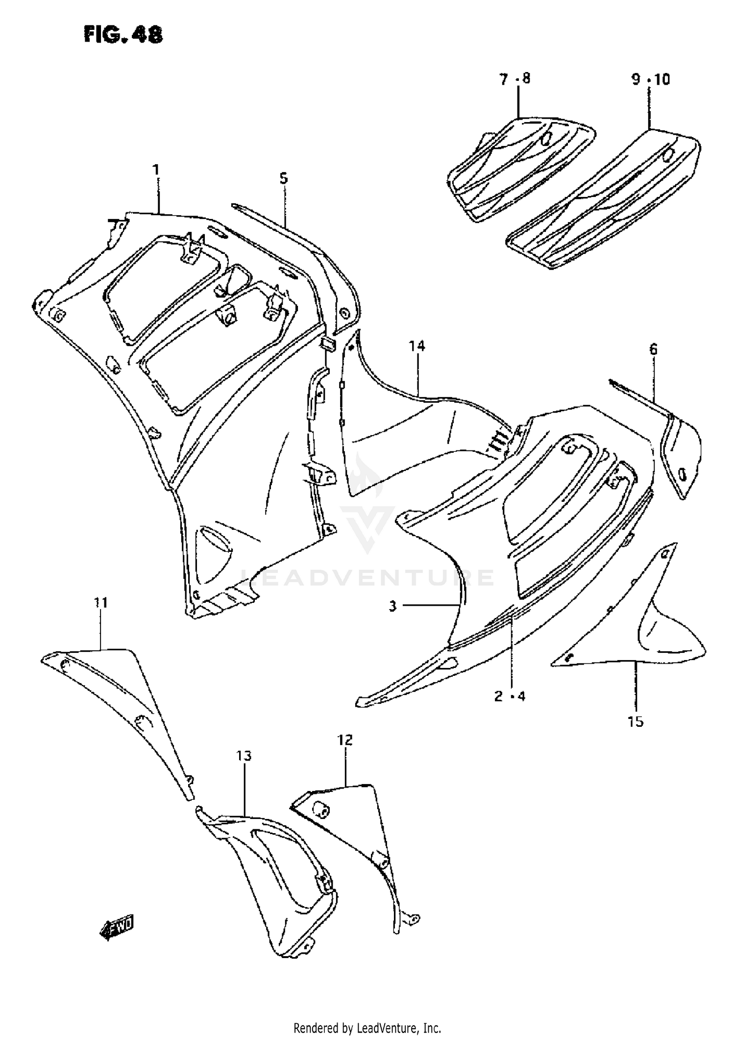 UNDER COWLING BODY (MODEL R)