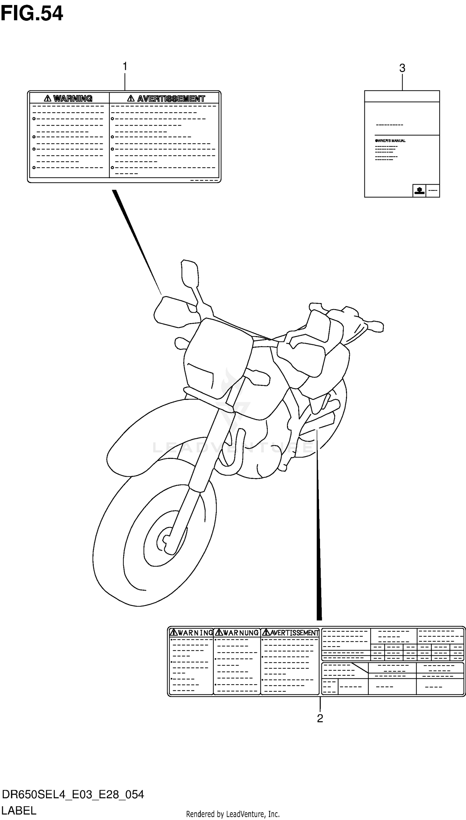 LABEL (DR650SEL4 E28)