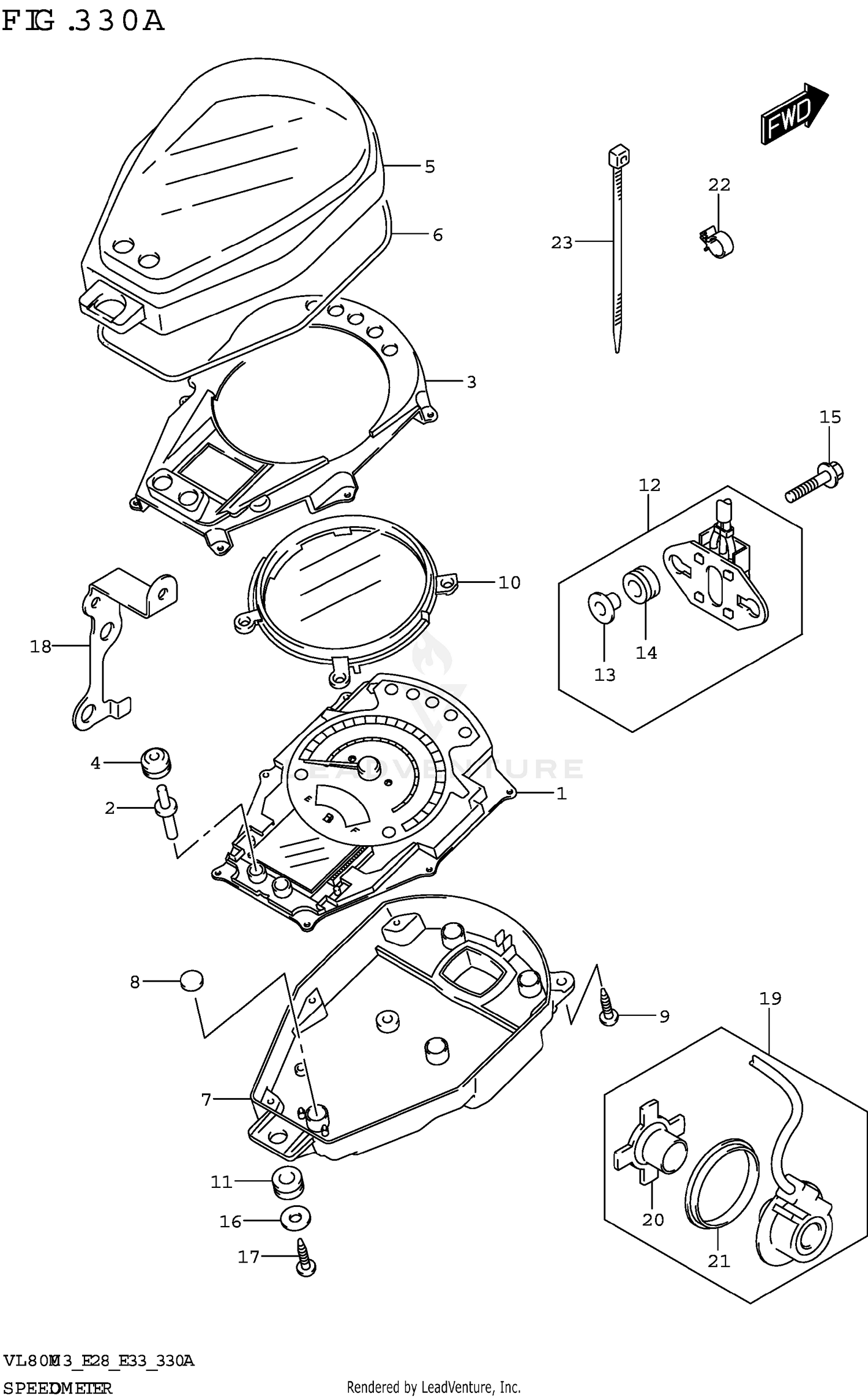 SPEEDOMETER (VL800:E28)