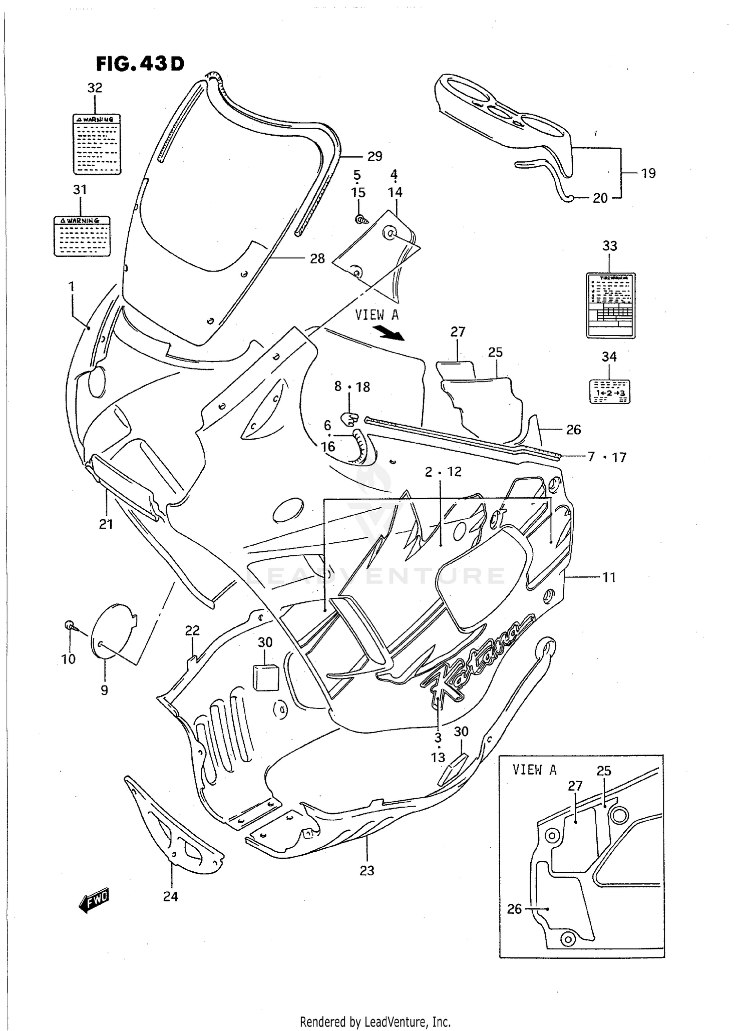 COWLING BODY (MODEL P)