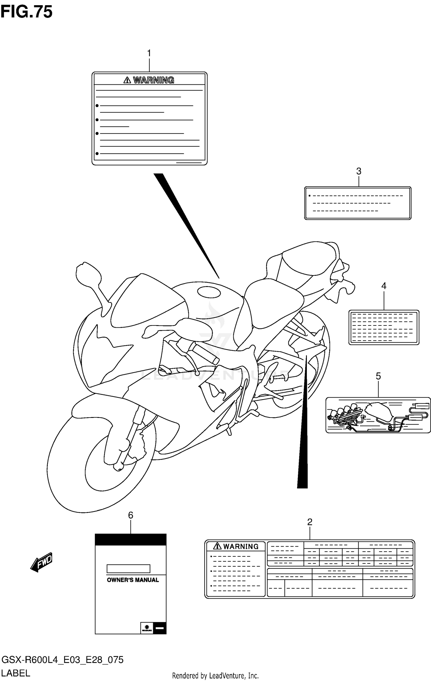 LABEL (GSX-R600L4 E33)