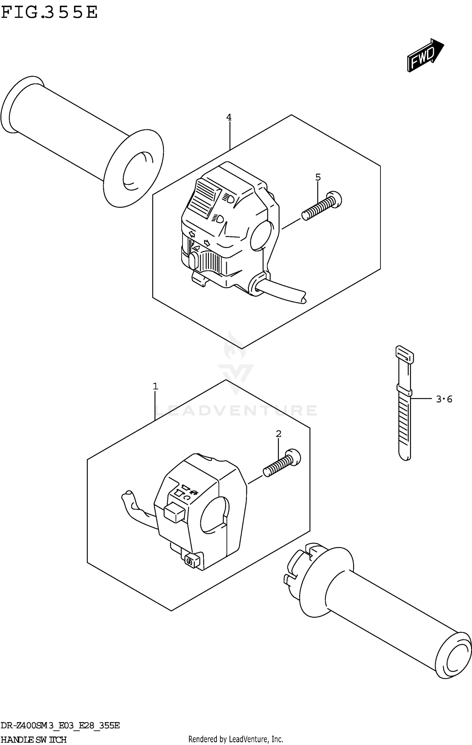 HANDLE SWITCH (DR-Z400SMM3 E28)