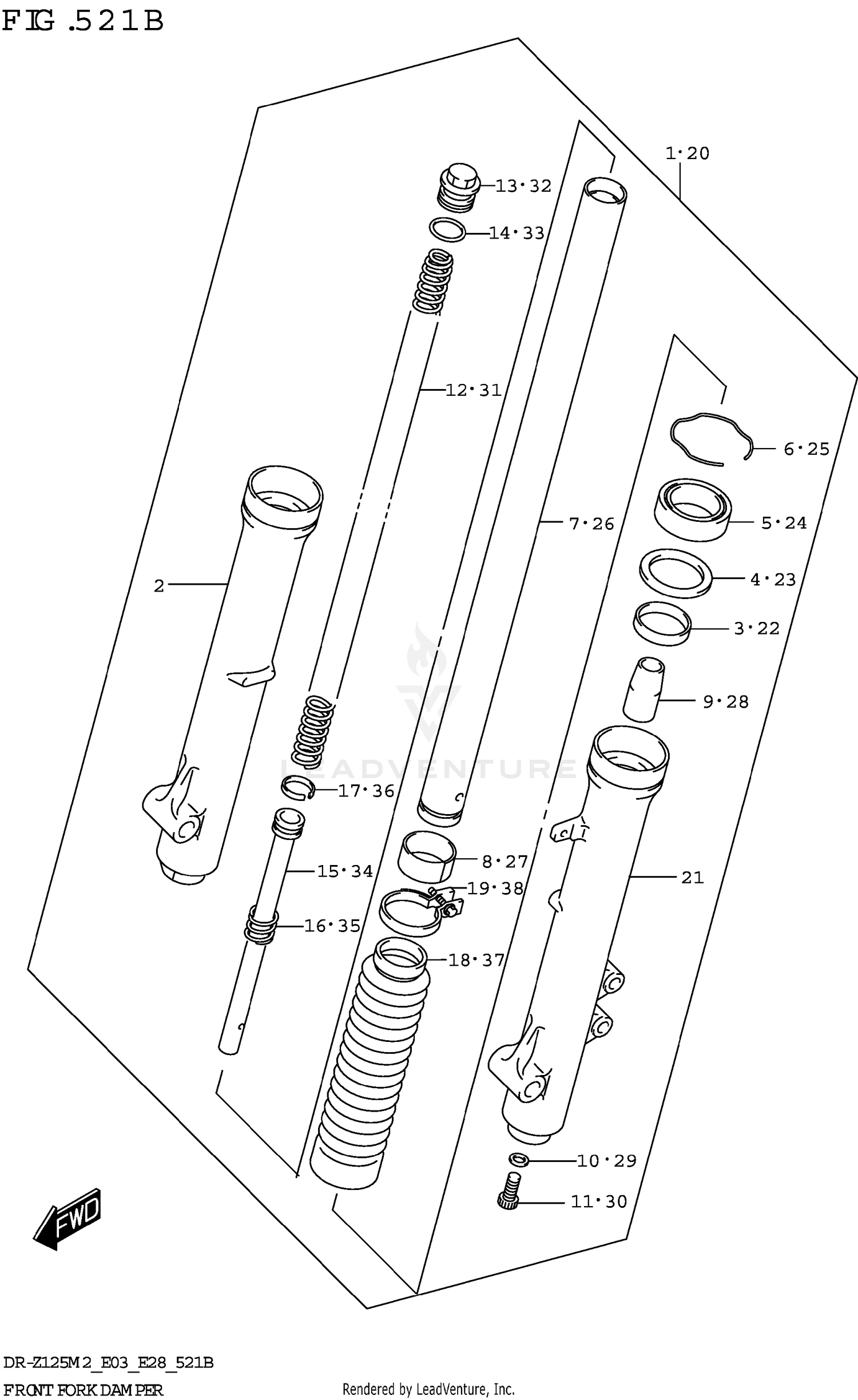 FRONT FORK DAMPER (DR-Z125L:E03)