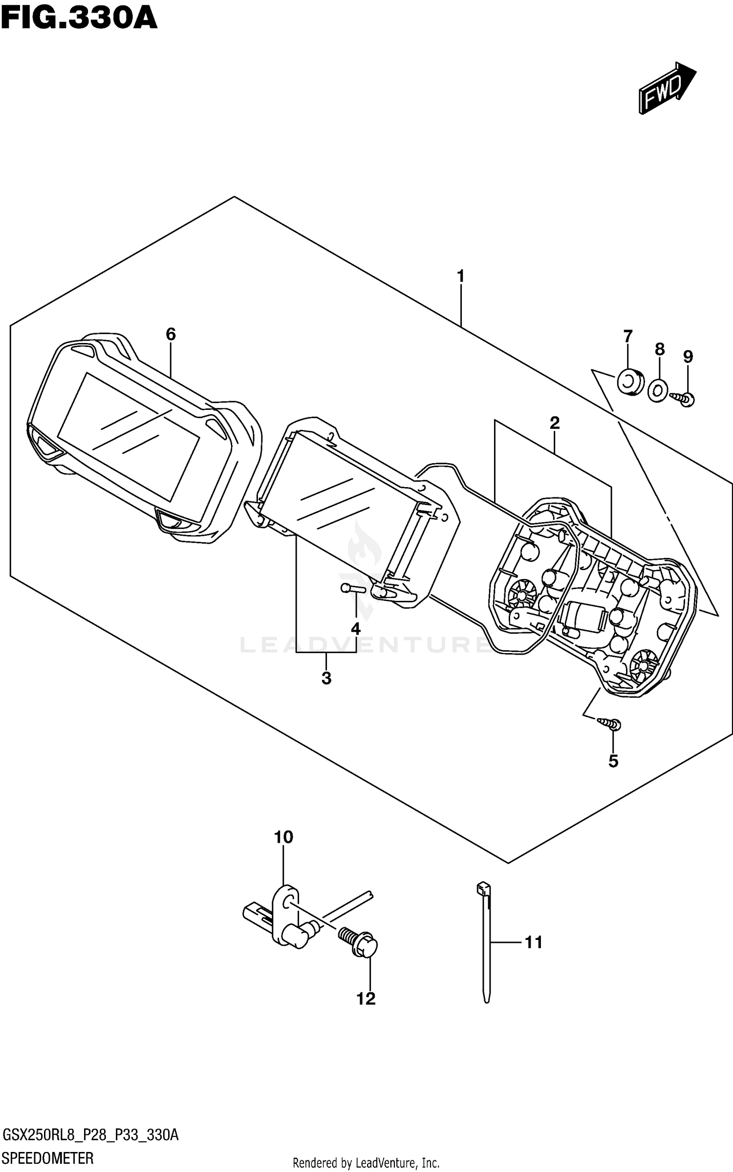 SPEEDOMETER (GW250RL8 P28)