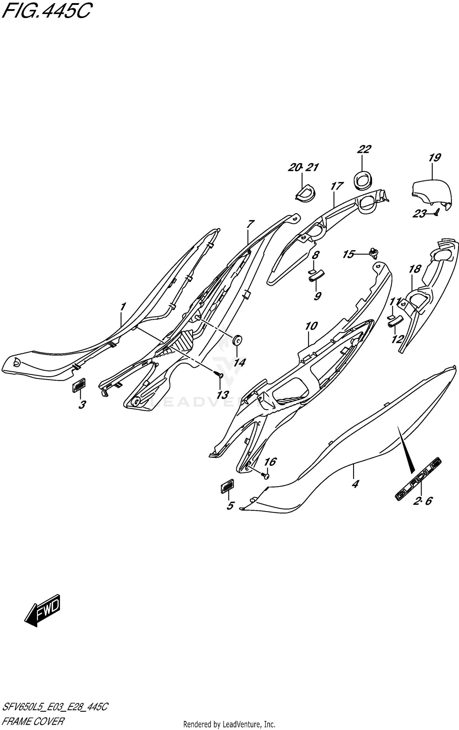 FRAME COVER (SFV650L5 E33)