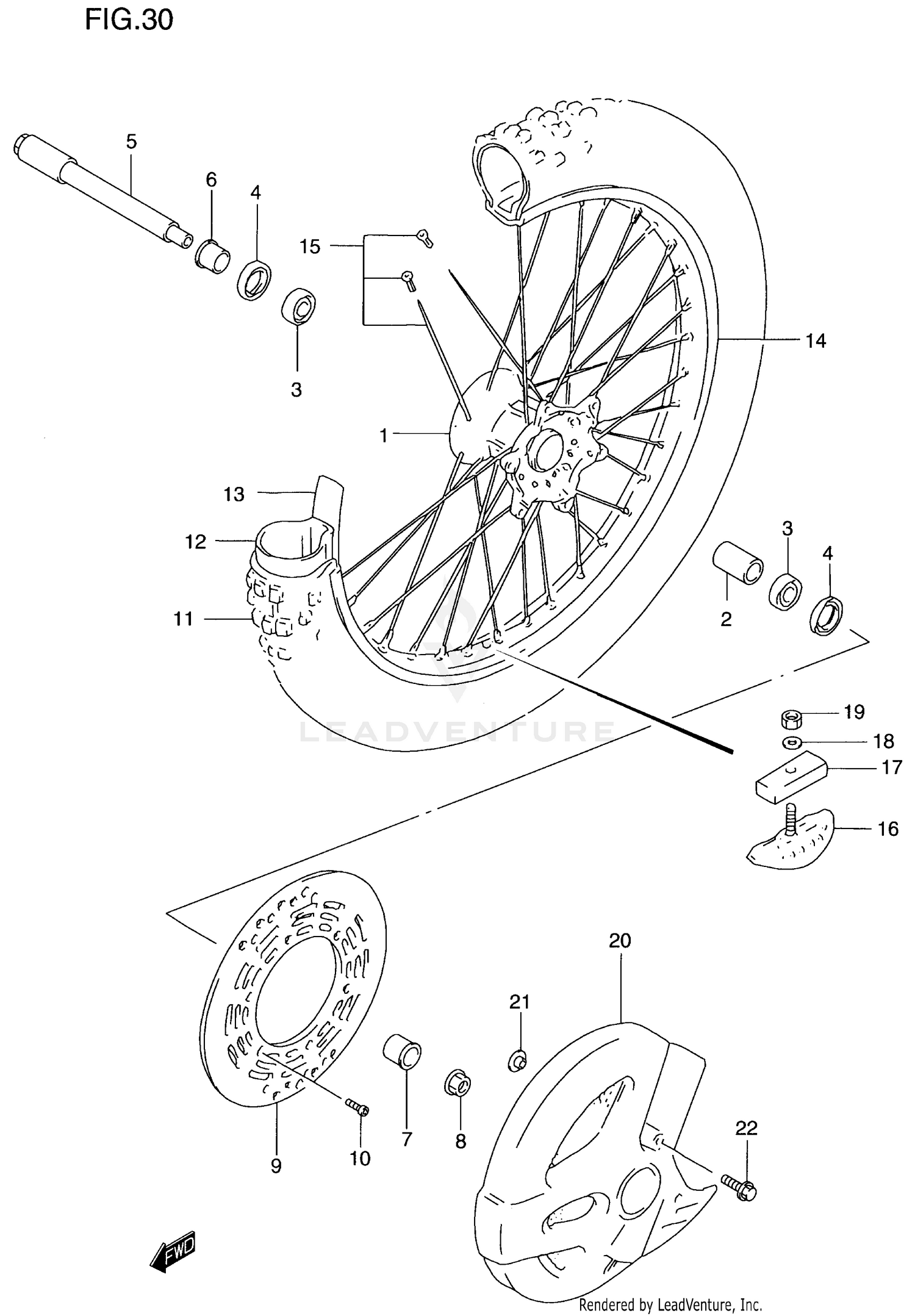 FRONT WHEEL (MODEL T)
