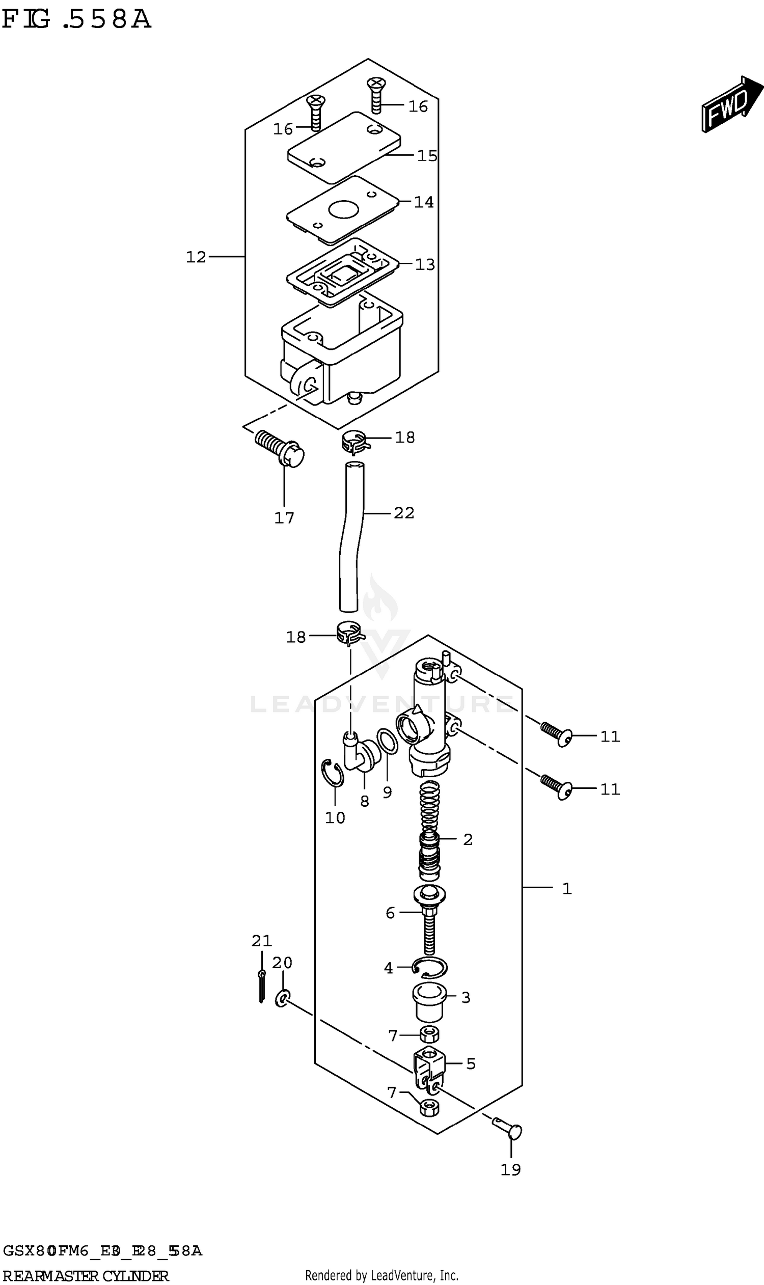 REAR MASTER CYLINDER