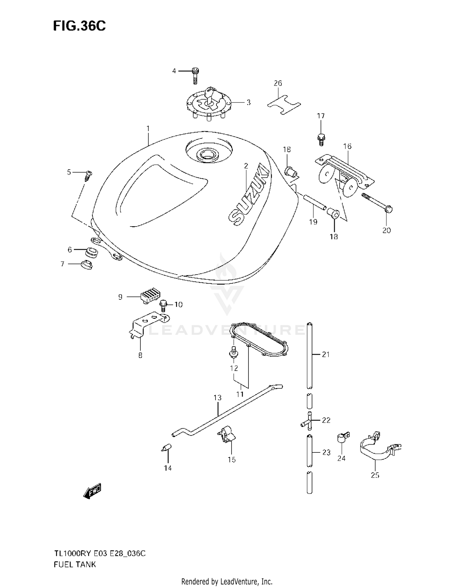 FUEL TANK (MODEL K1)