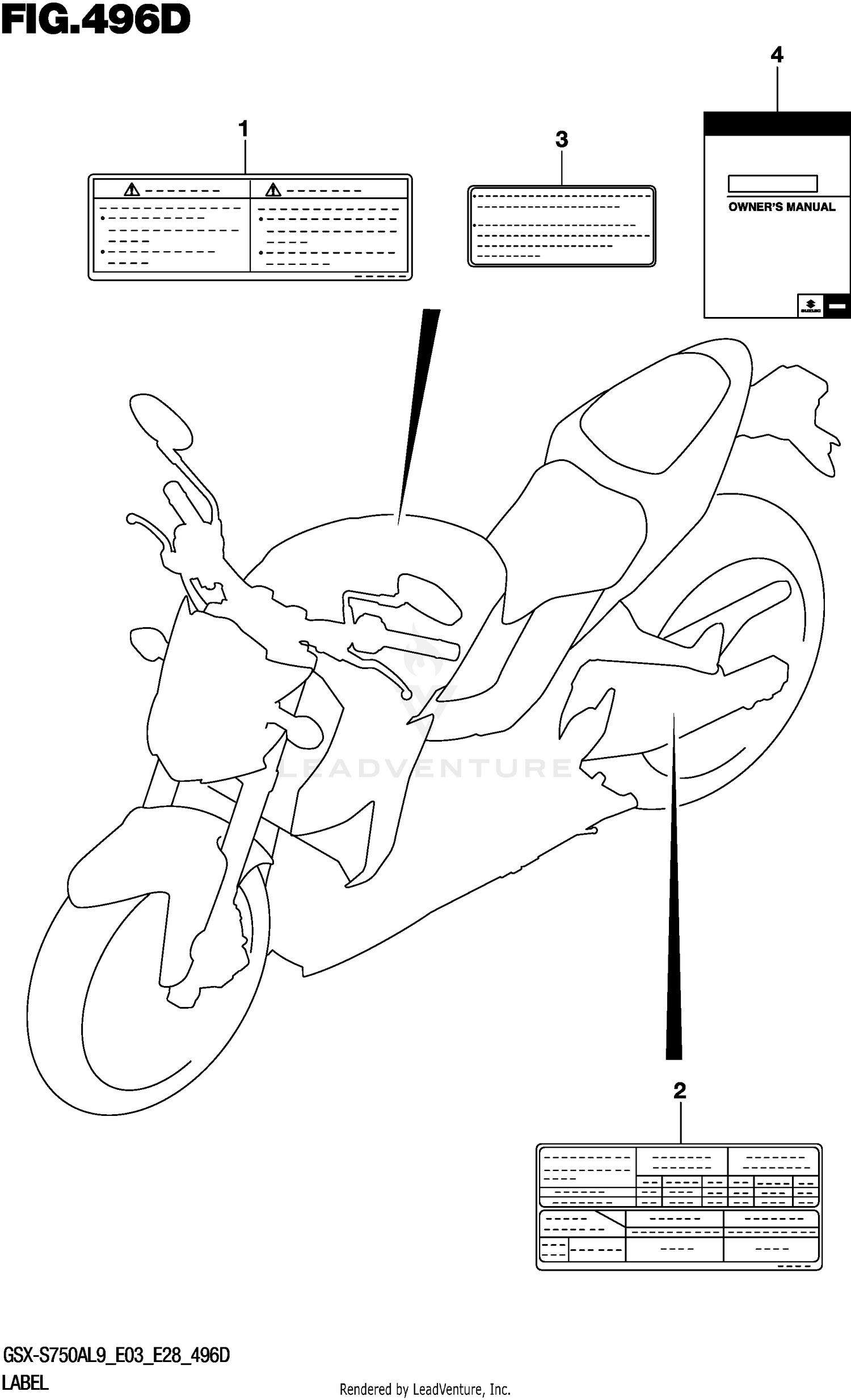 LABEL (GSX-S750YAL9 E28)