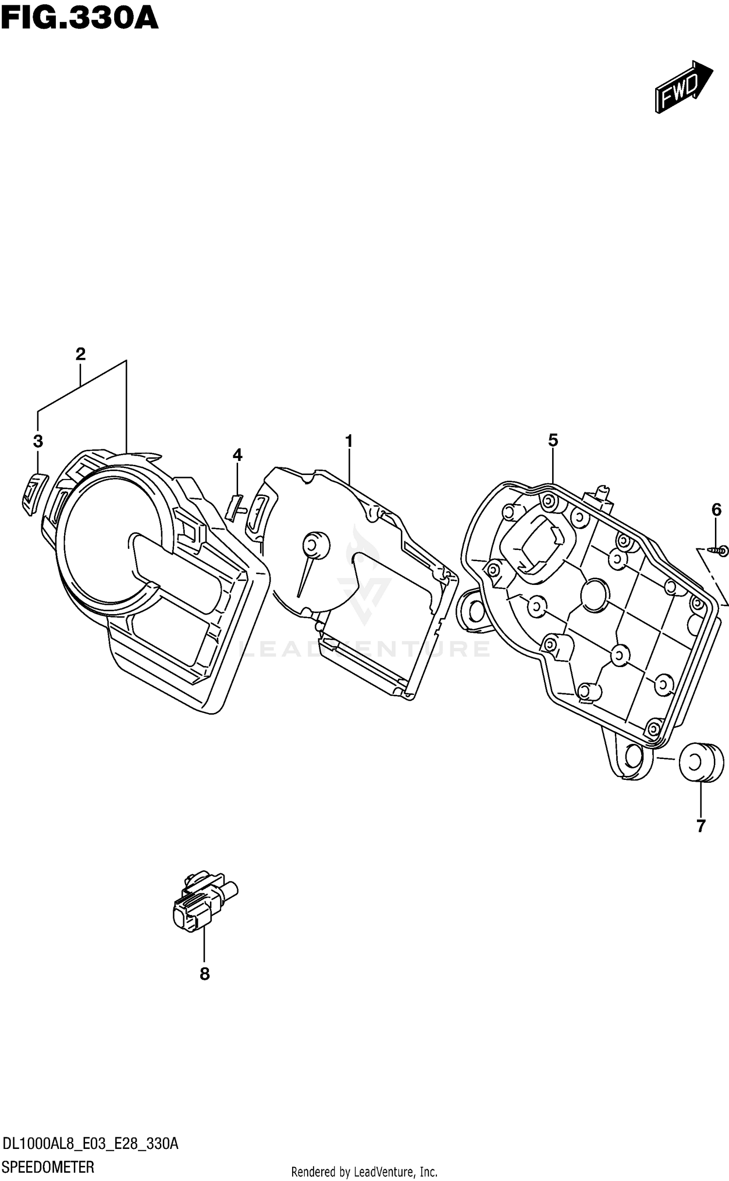 SPEEDOMETER (DL1000AL8 E03)