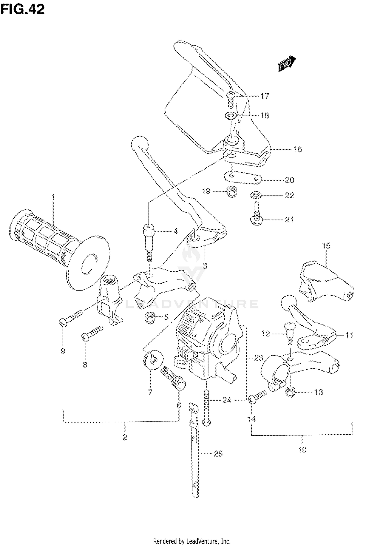 LEFT HANDLE SWITCH (MODEL N/P)