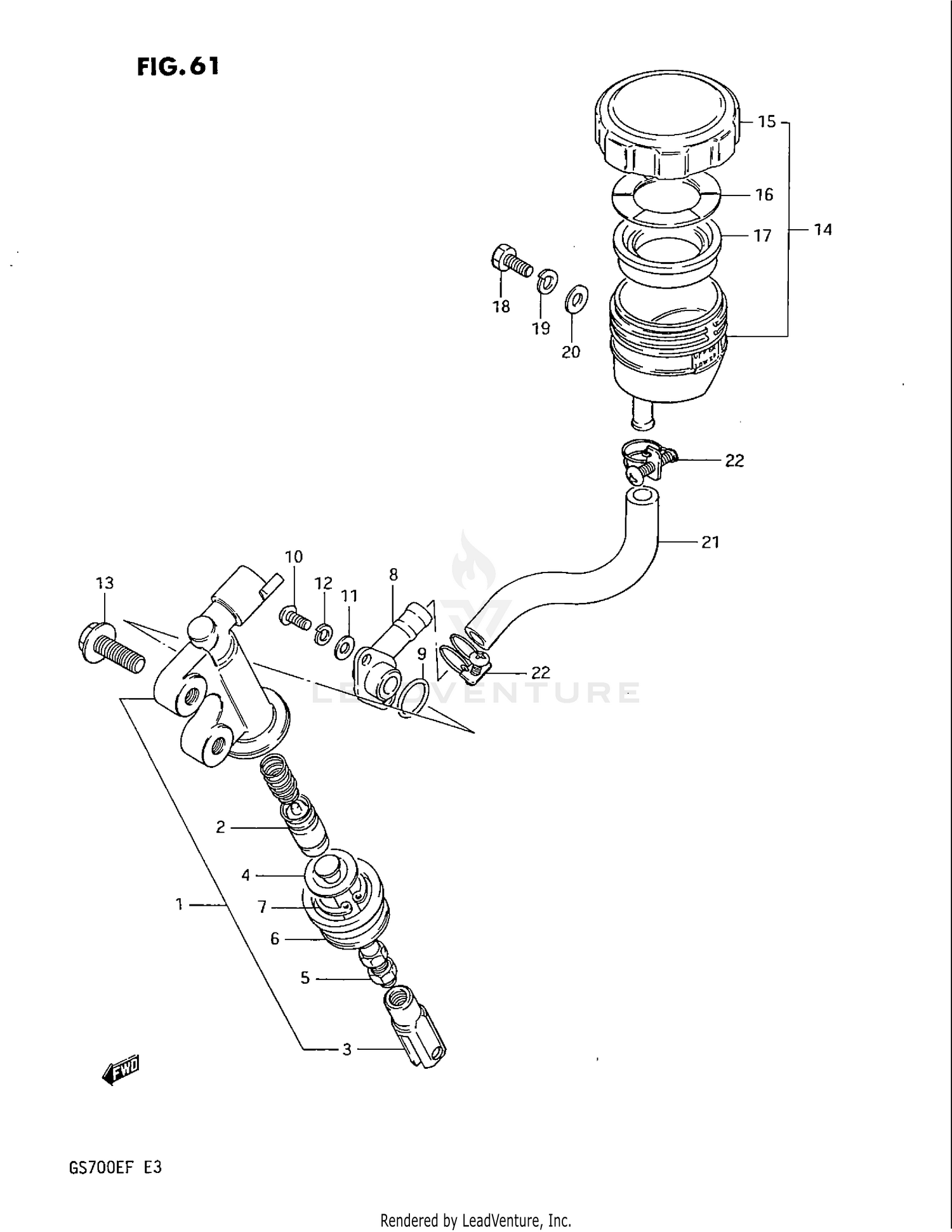REAR MASTER CYLINDER