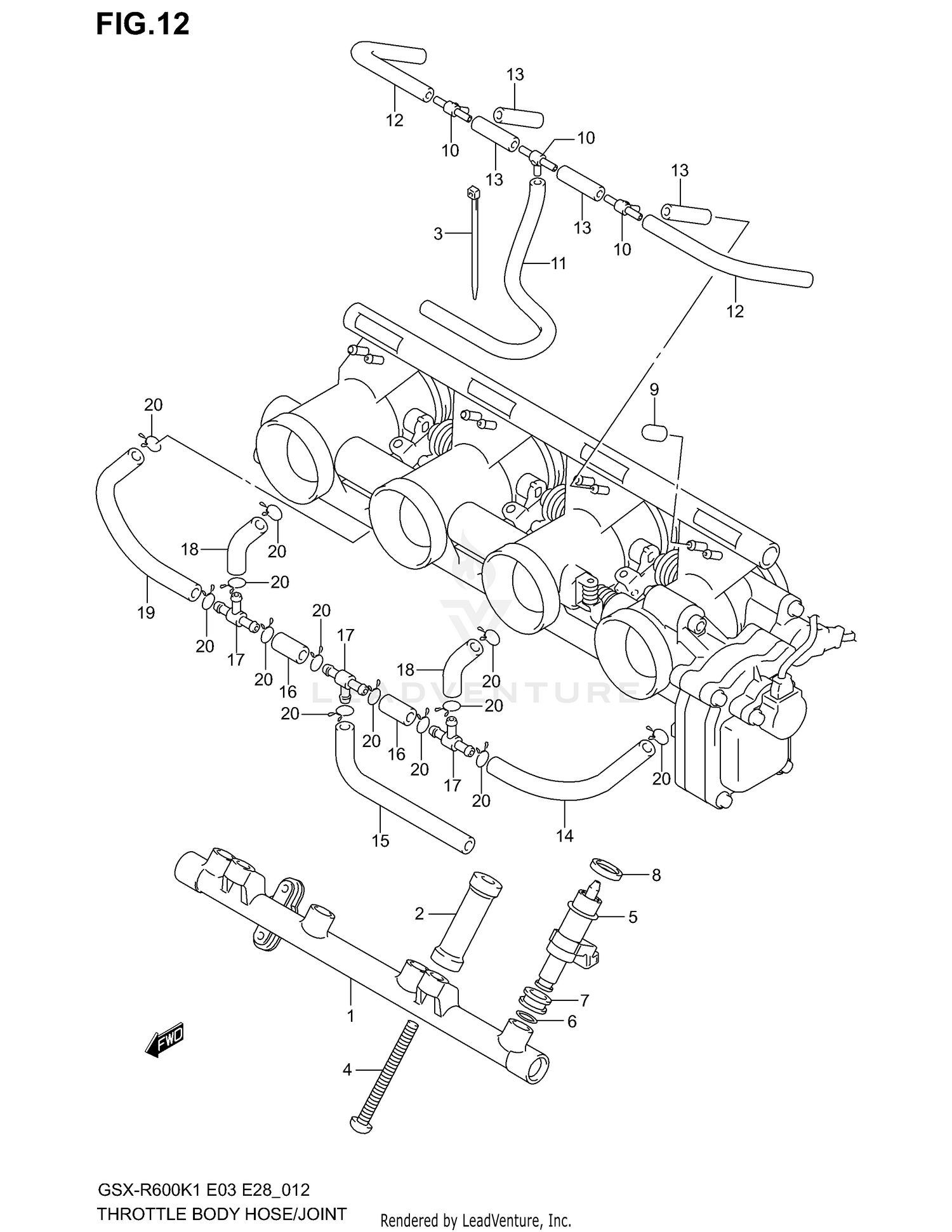 THROTTLE BODY HOSE/JOINT
