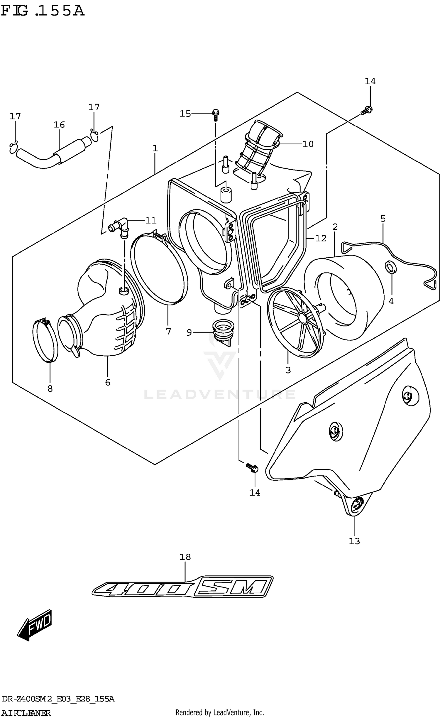 AIR CLEANER (DR-Z400SM)