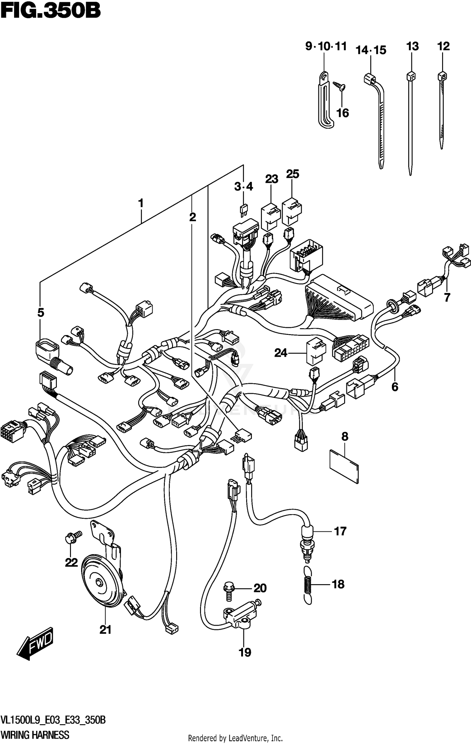 WIRING HARNESS (VL1500BL9 E33)