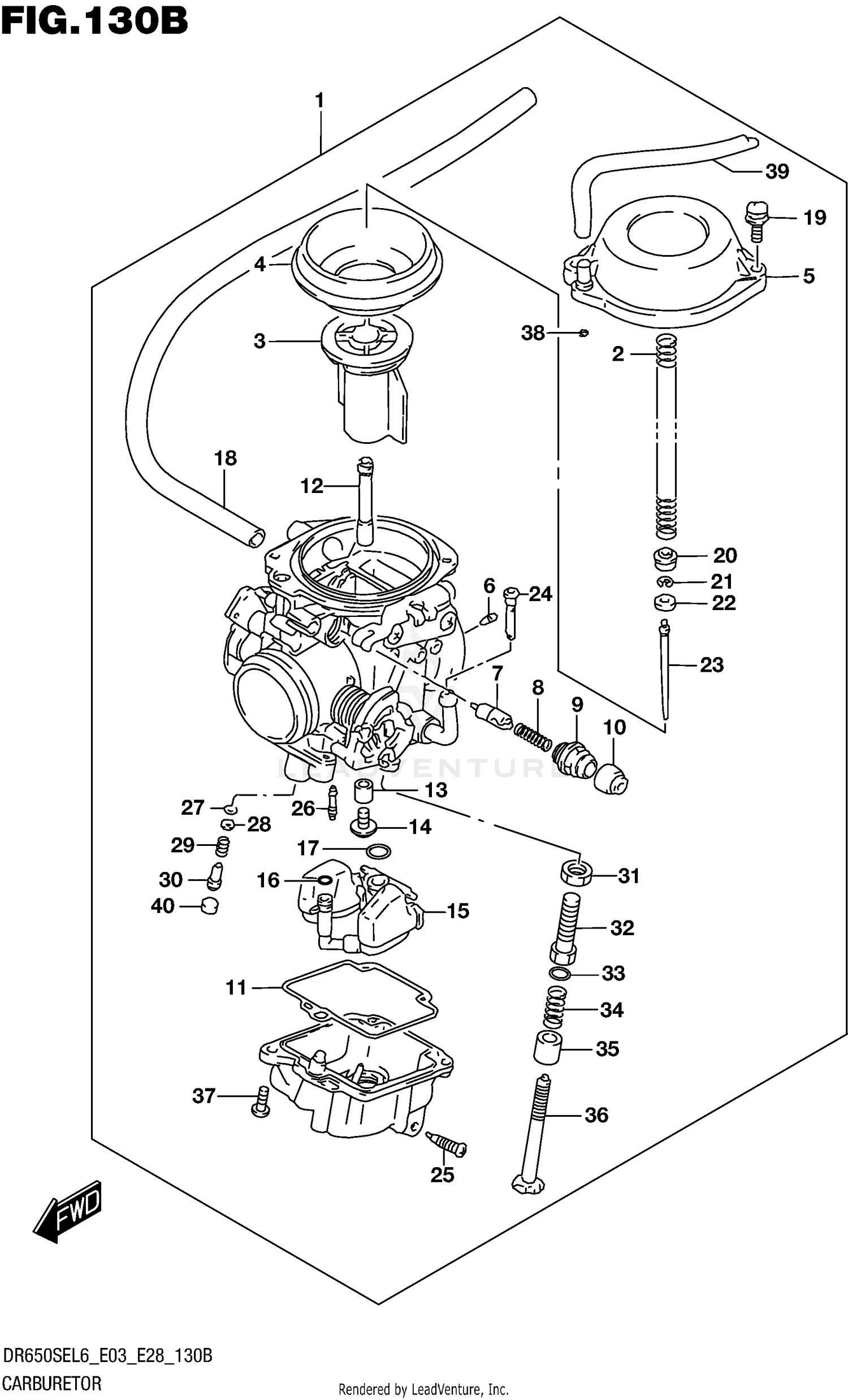 CARBURETOR (DR650SEL6 E28)