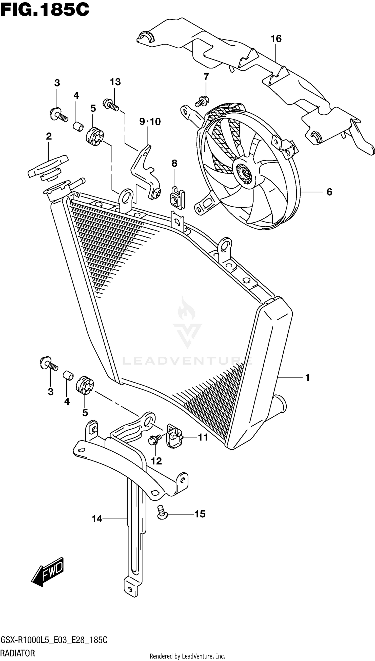 RADIATOR (GSX-R1000L5 E33)