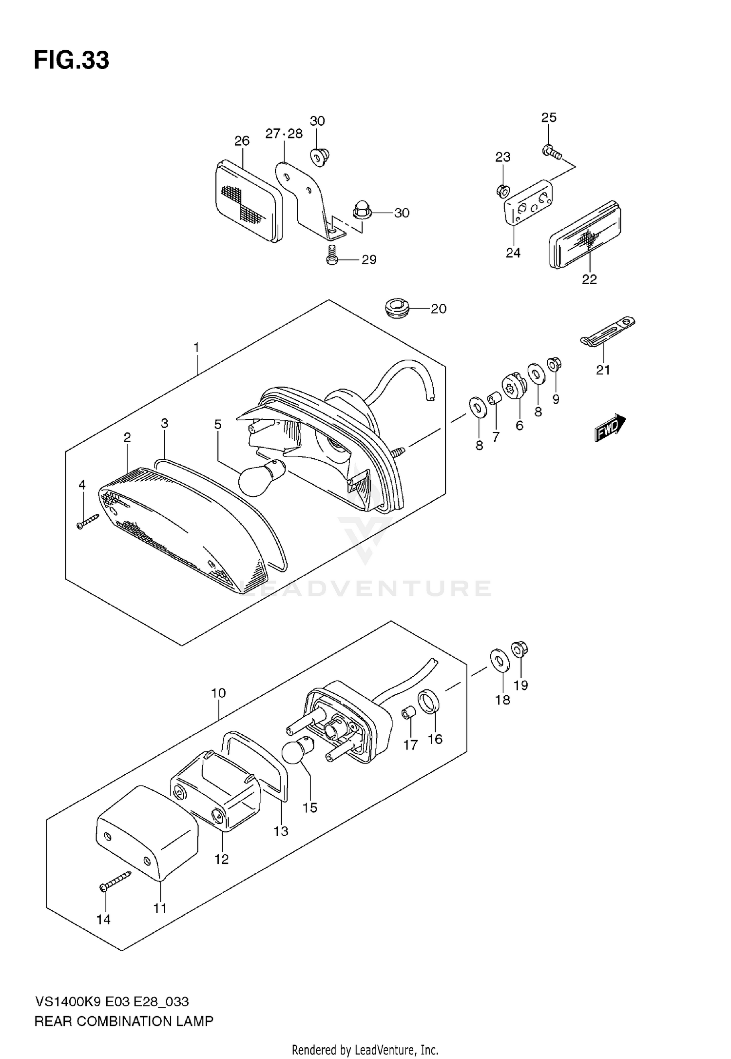REAR COMBINATION LAMP