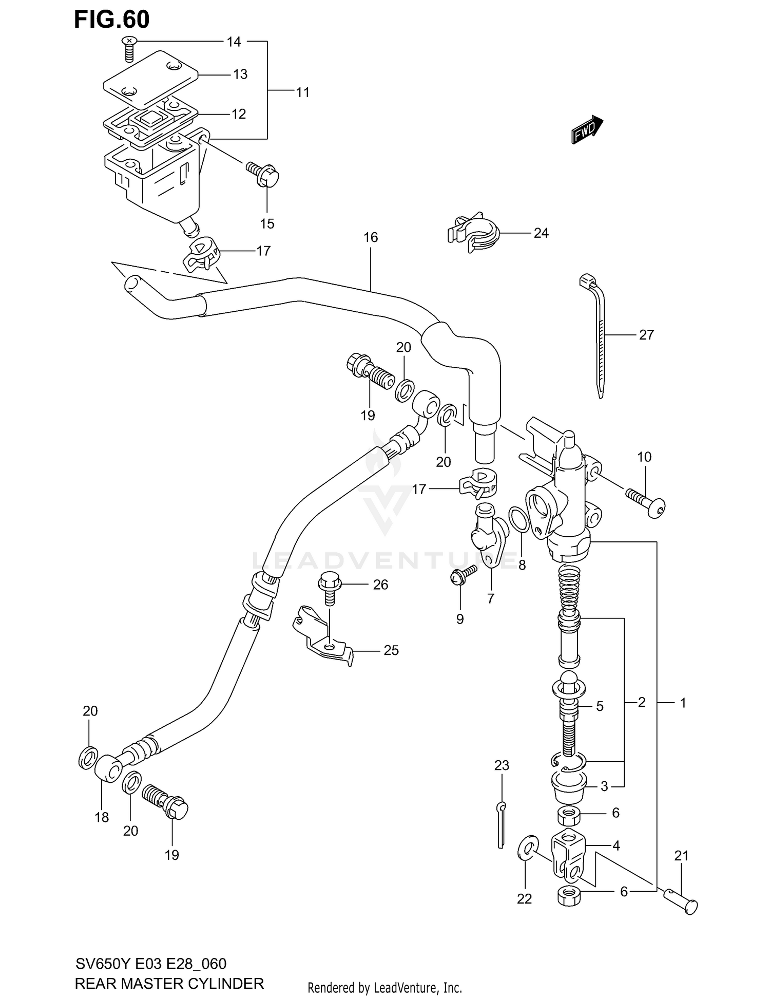 REAR MASTER CYLINDER
