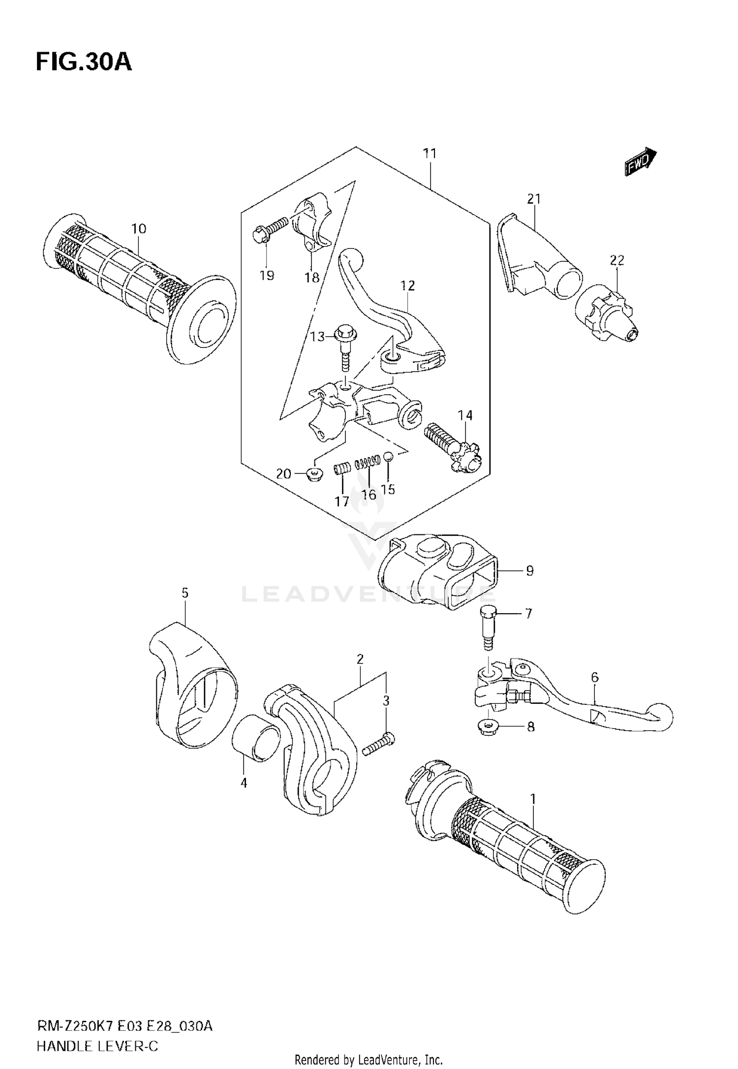 HANDLE LEVER (MODEL K8/K9)