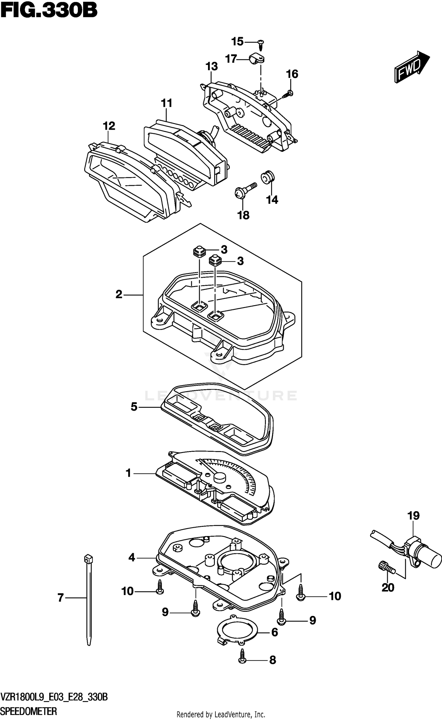 SPEEDOMETER (VZR1800BZL9 E03)
