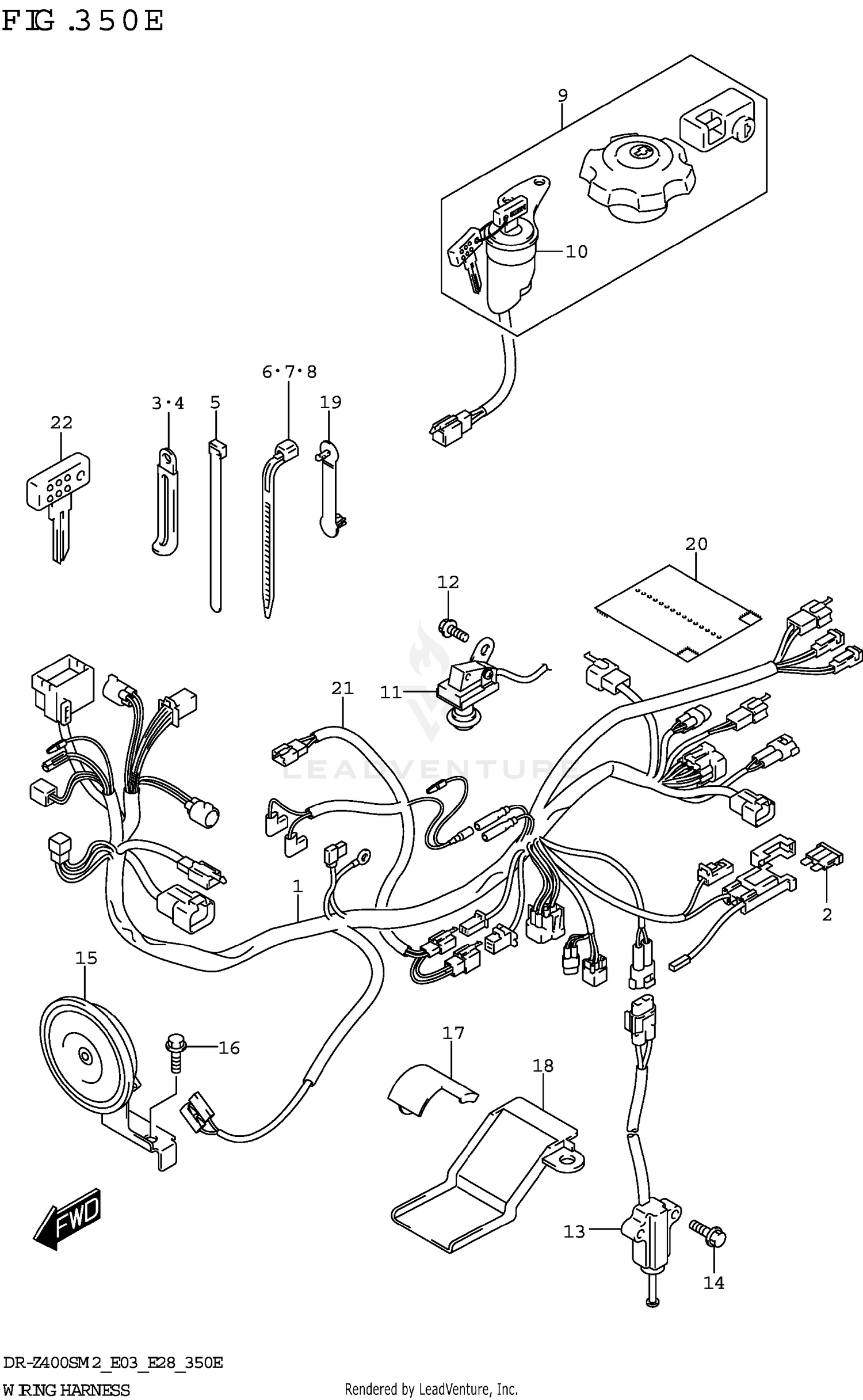 WIRING HARNESS (DR-Z400SM:E33)
