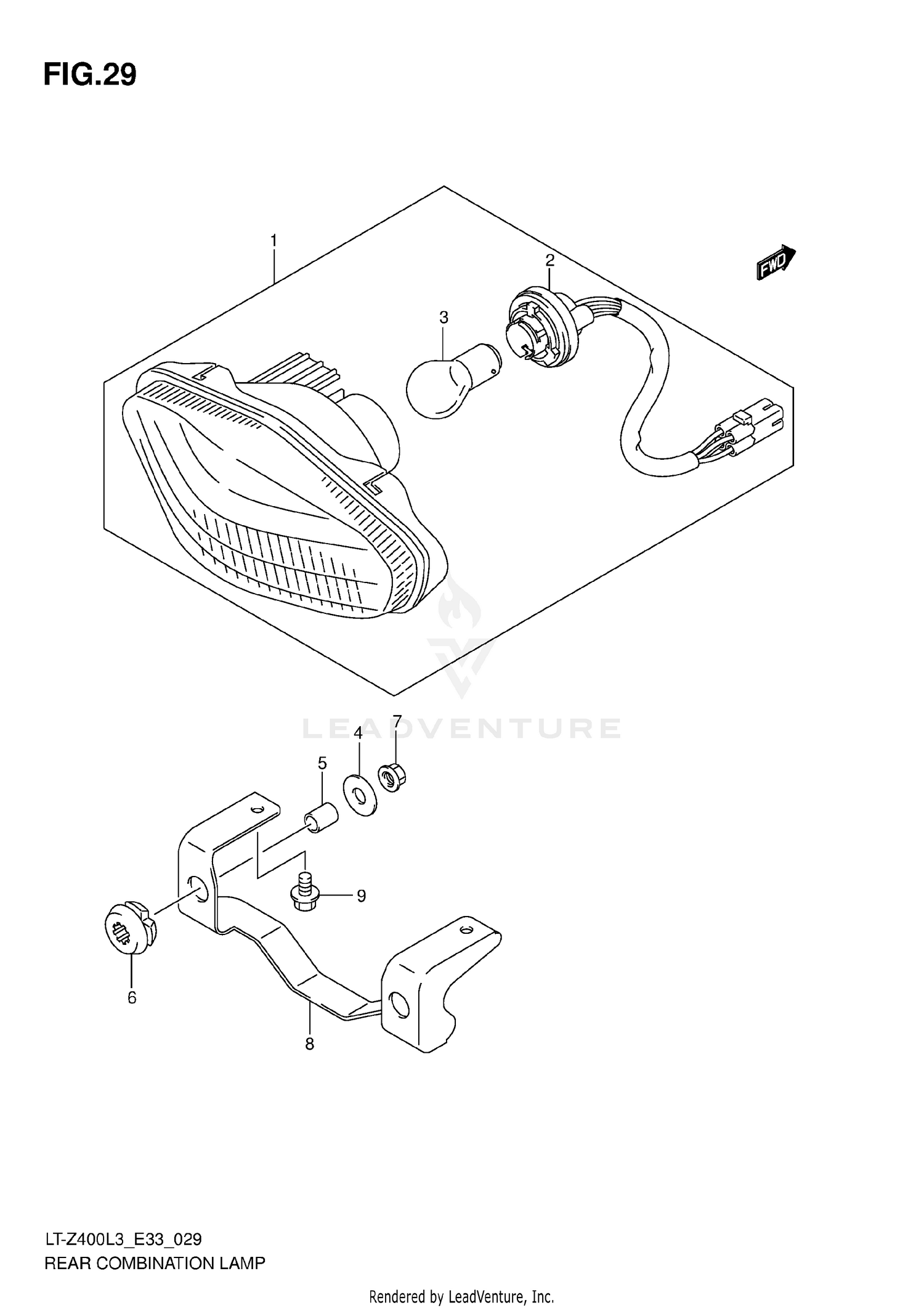 REAR COMBINATION LAMP