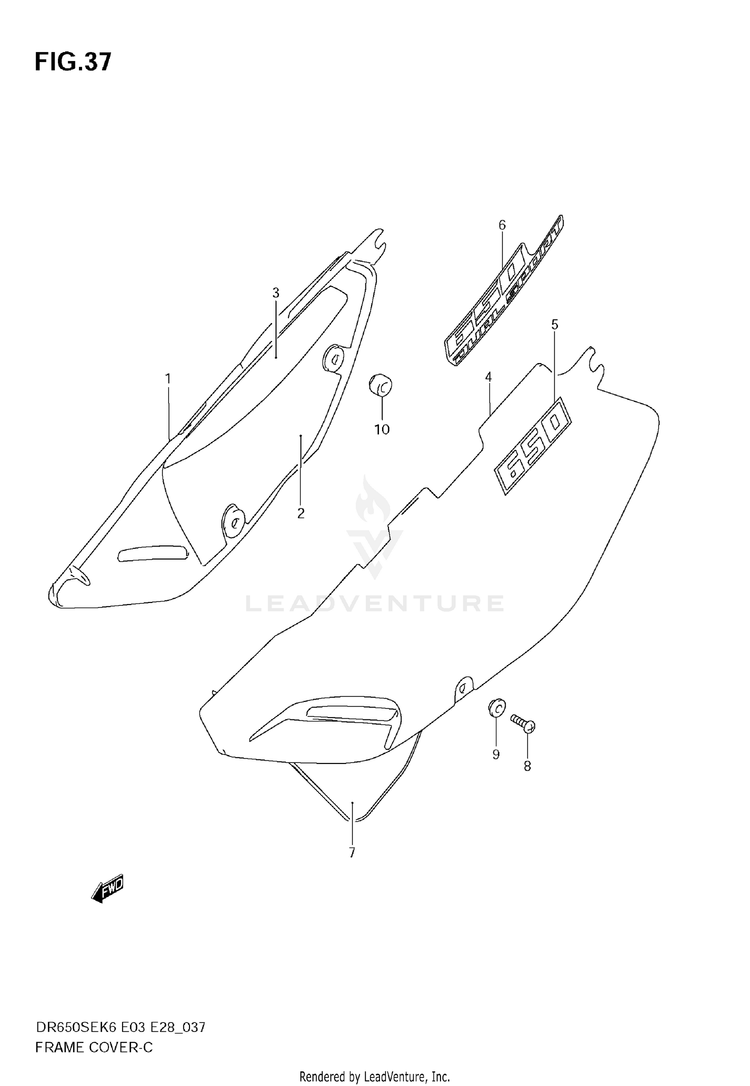 FRAME COVER (MODEL K6/K7)