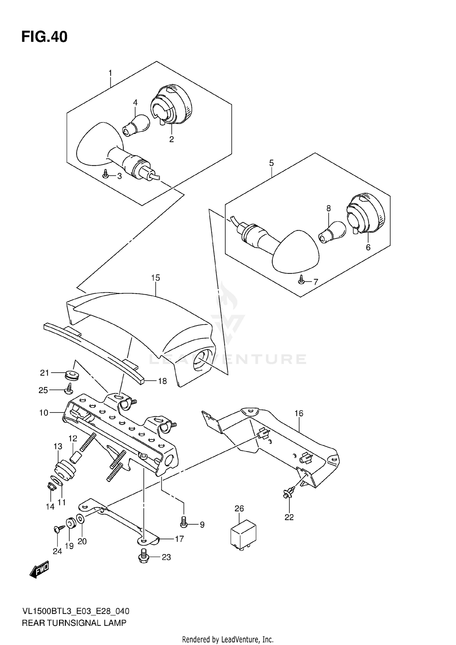 REAR TURNSIGNAL LAMP