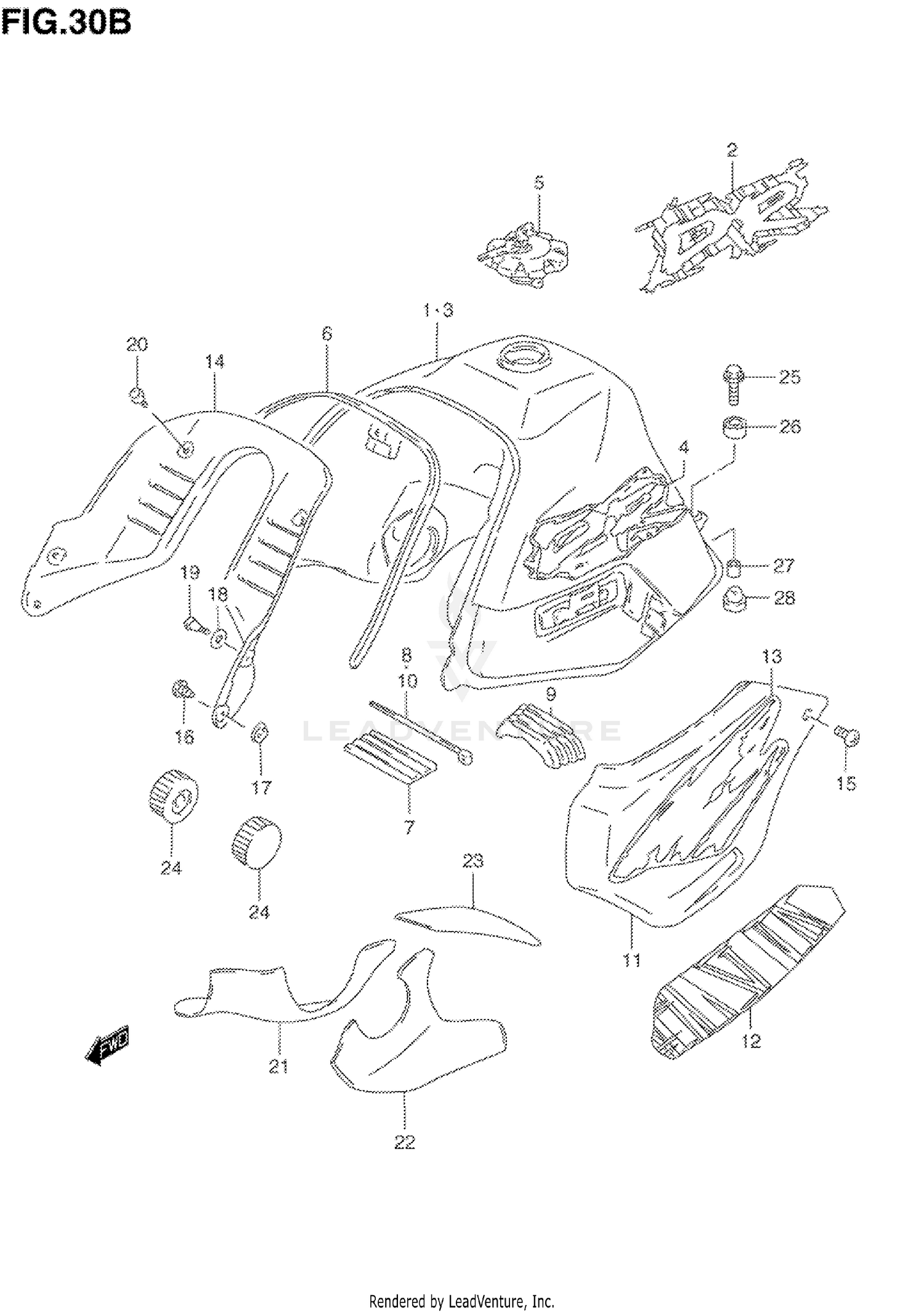 FUEL TANK (MODEL R/S)